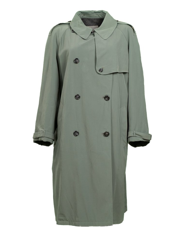Allegri Trench Donna doppio petto Verde salvia