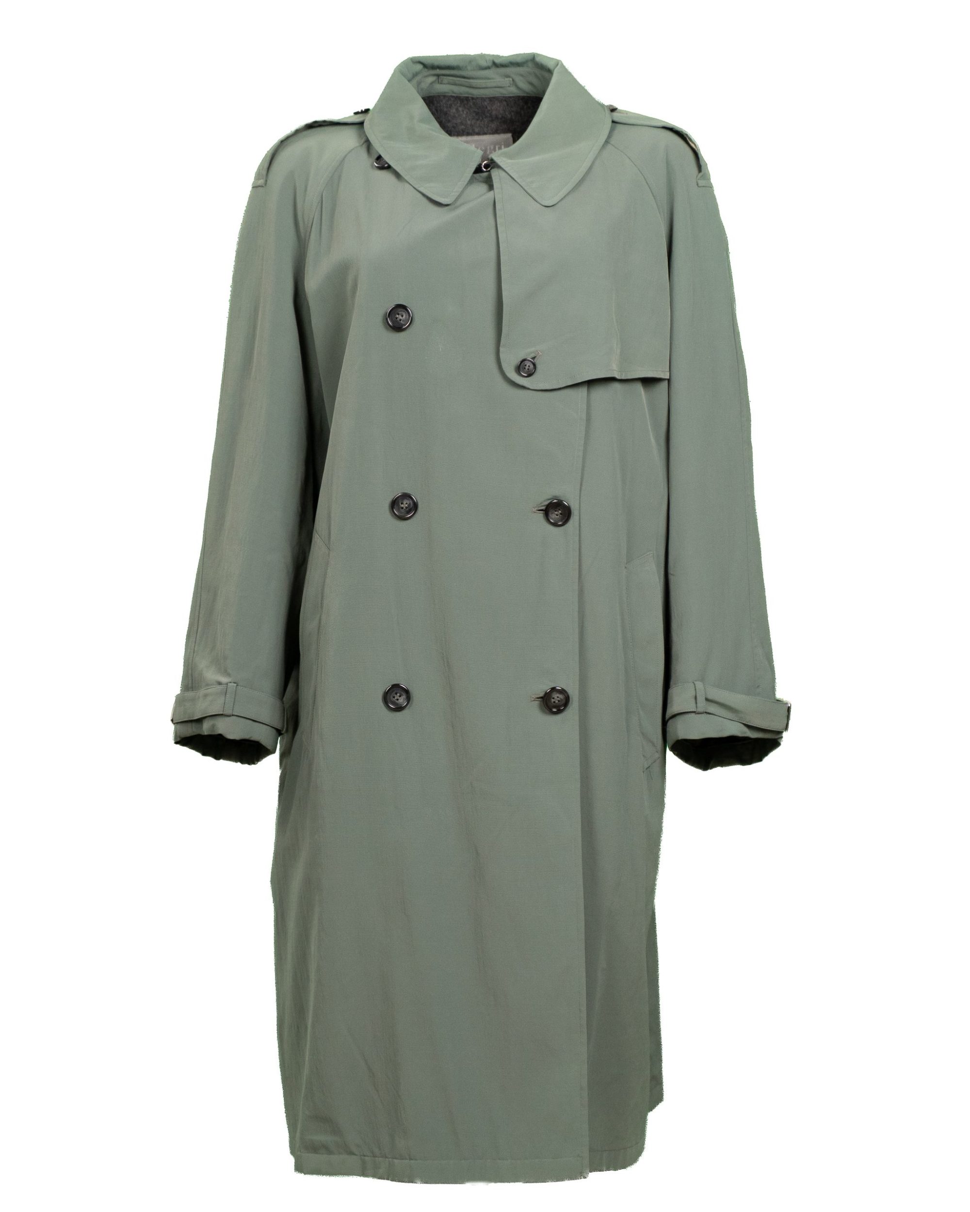 Allegri Trench Donna doppio petto Verde salvia