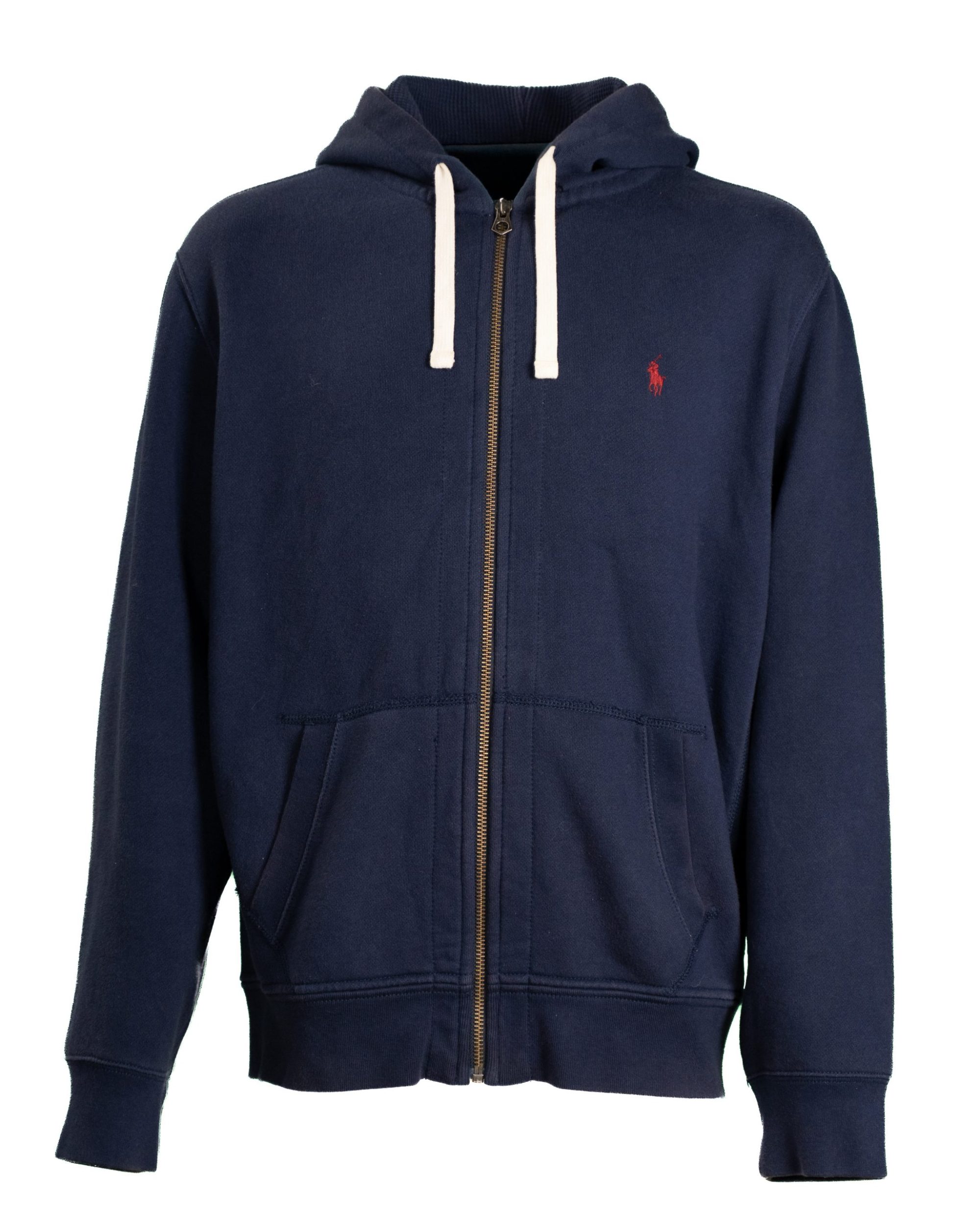 Polo Ralph Lauren Felpa uomo – Con cappuccio e zip colore blu navy