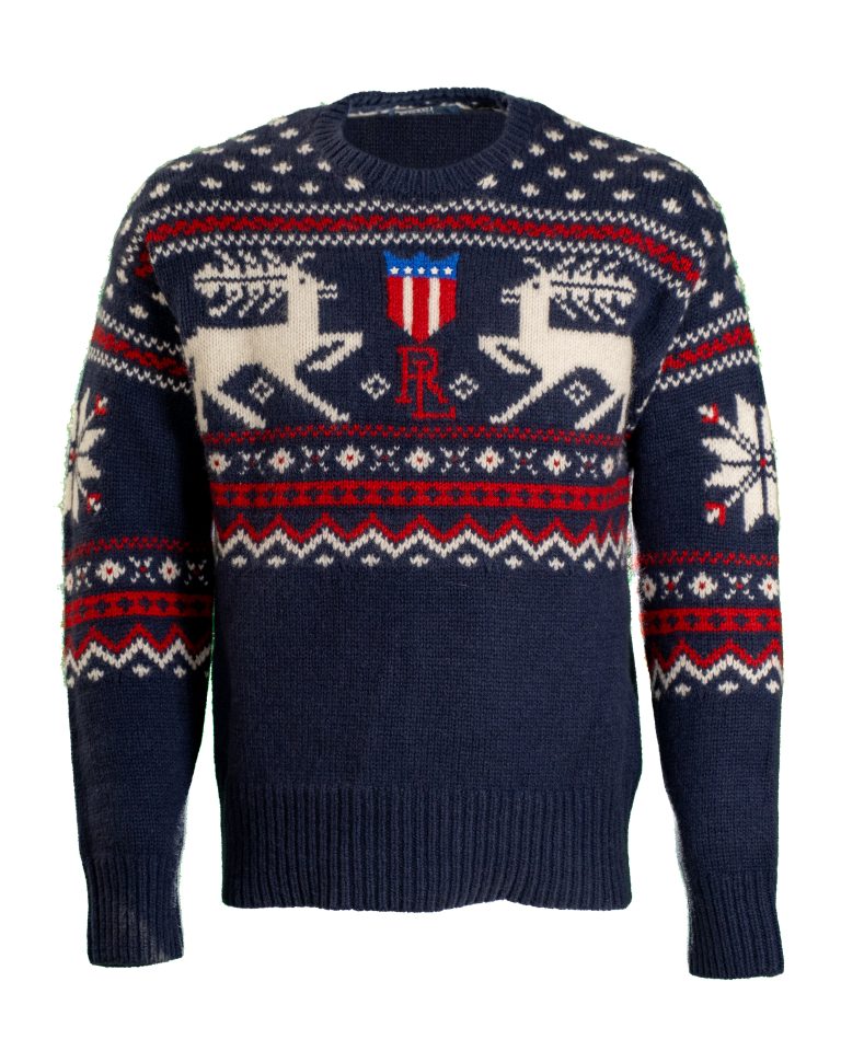 Polo Ralph Lauren Maglione uomo – Fair Isle in lana con motivo renne