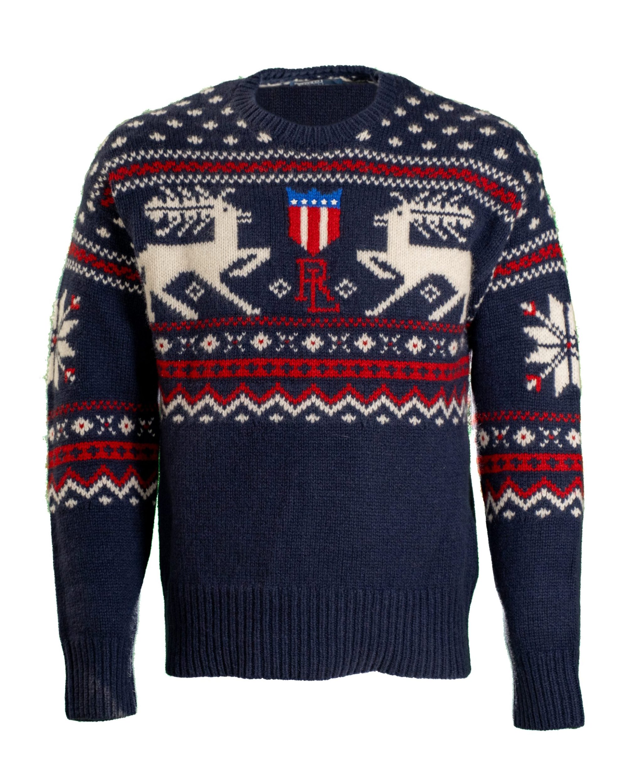 Polo Ralph Lauren Maglione uomo – Fair Isle in lana con motivo renne