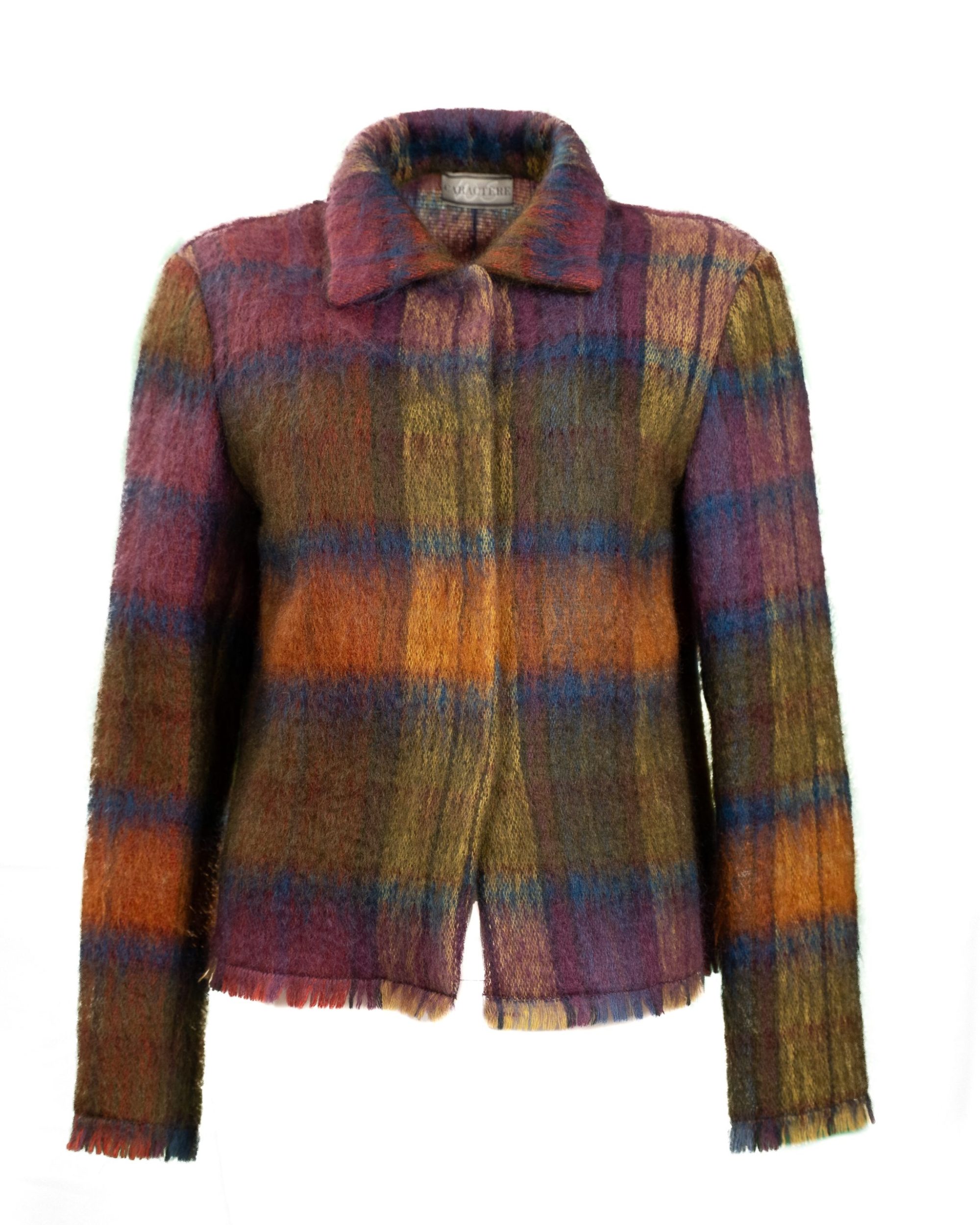 Giacca corta CARACTÈRE in mohair e lana da donna