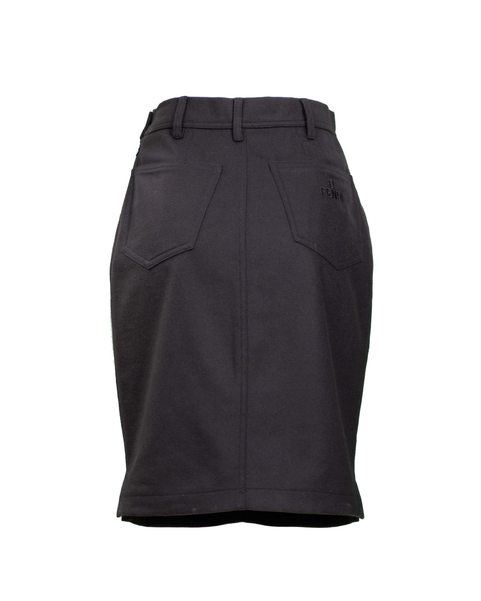 Fendi Gonna Donna – In Lana Colore Blu 2 Fendi Gonna Donna – In Lana Colore Blu - Foto 2