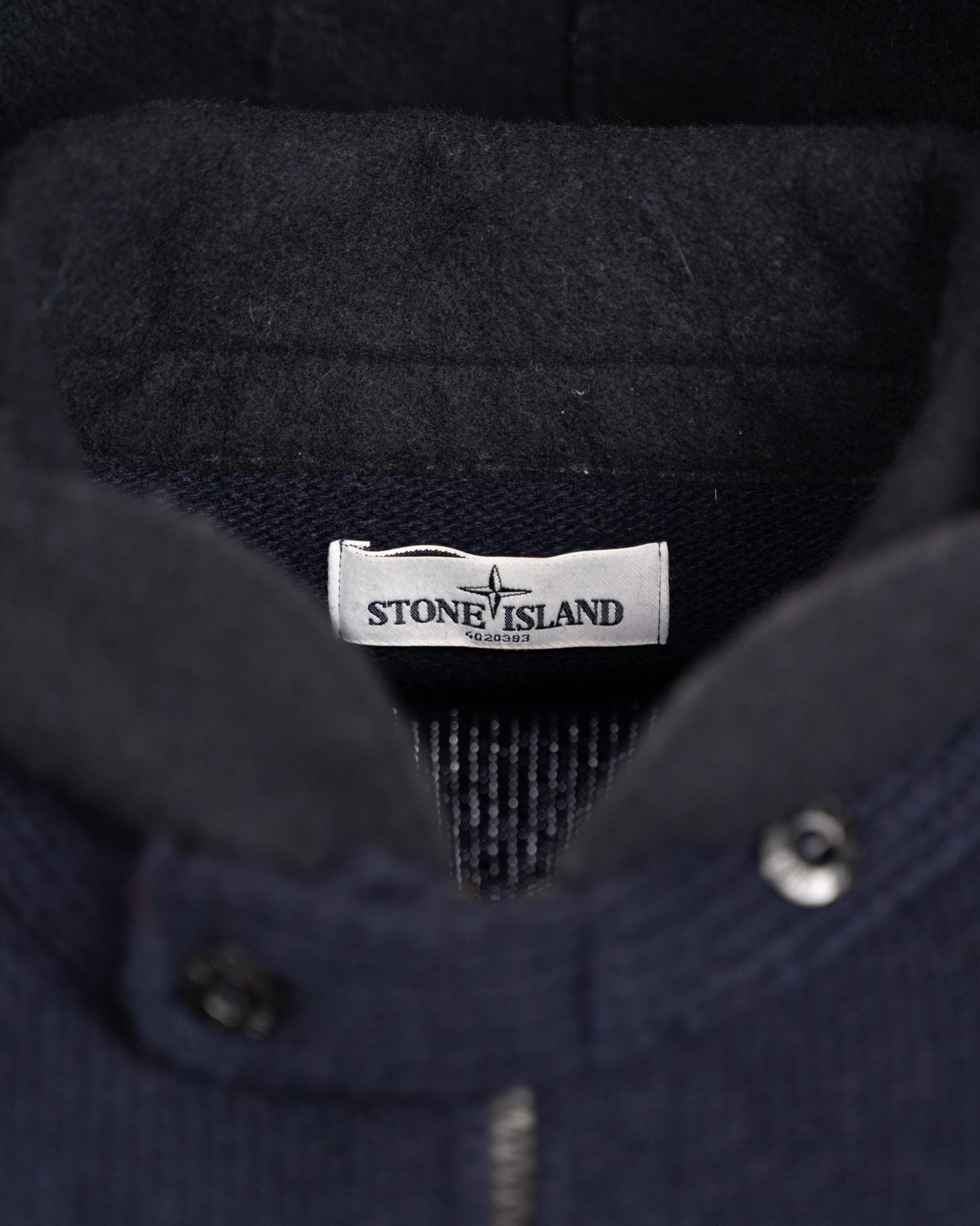 Maglione Stone Island da Uomo Blue in Lana con Cappuccio e Zip - foto 4