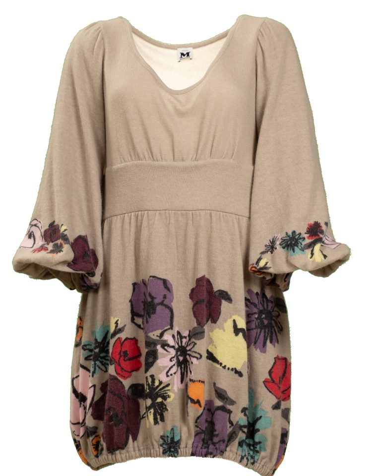 Vestito donna Missoni in maglia con stampa floreale multicolore