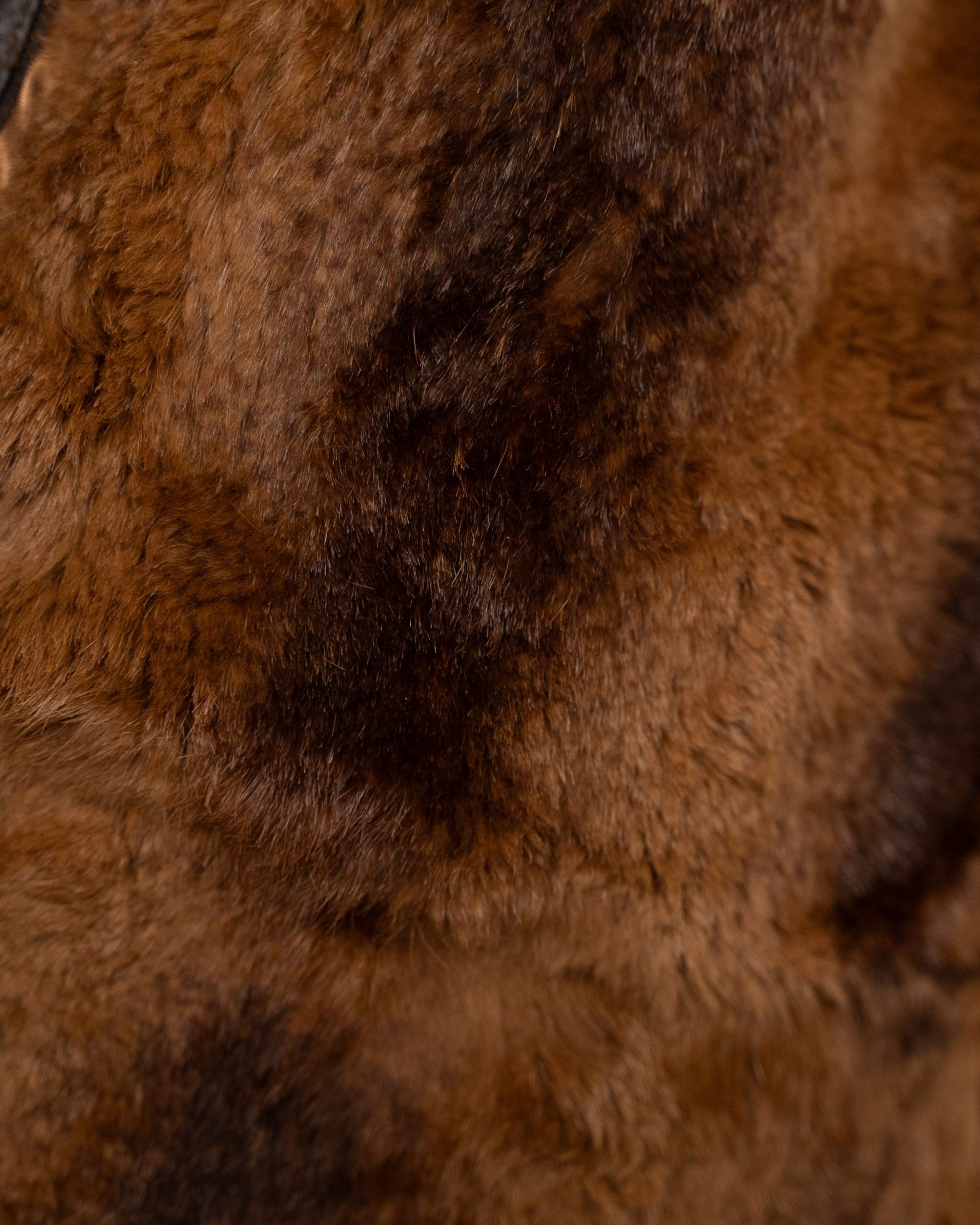 Cappotto artigianale da uomo in pelle con interno in lapin color testa di moro - foto 3