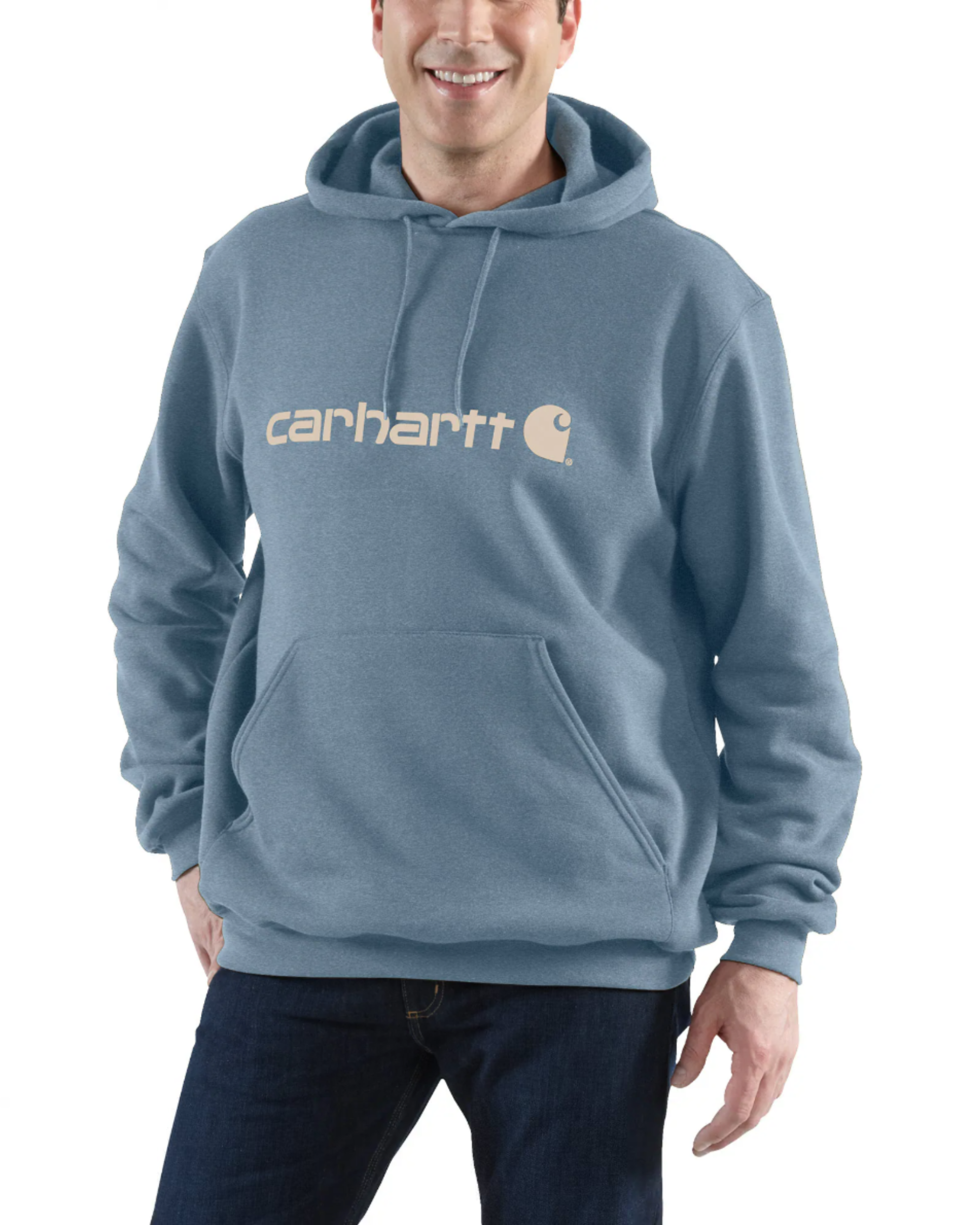 Felpa Carhartt Marquette con logo girocollo