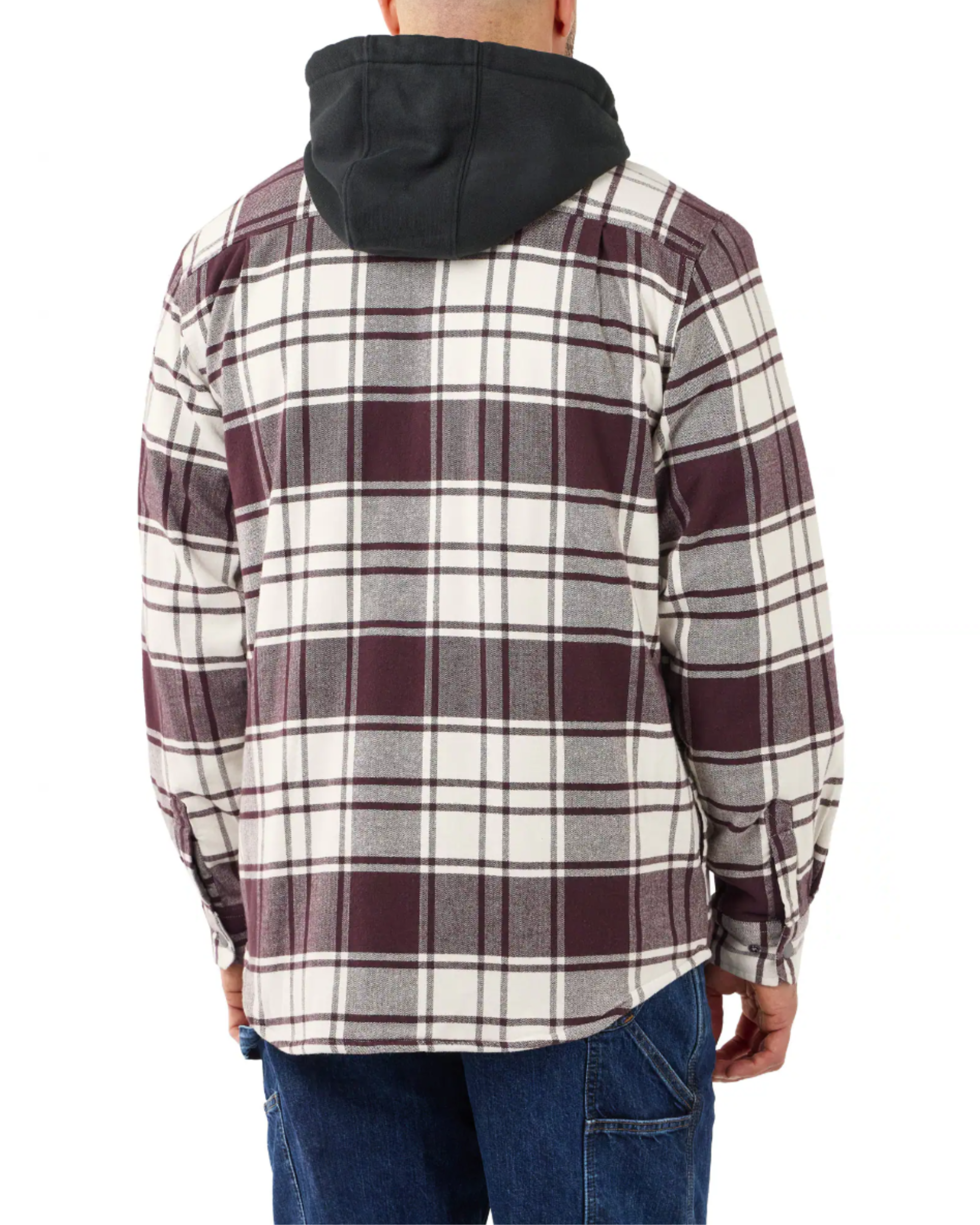 Camicia Carhartt Relaxed Fit in flanella foderata con cappuccio Rugged Flex - foto 4