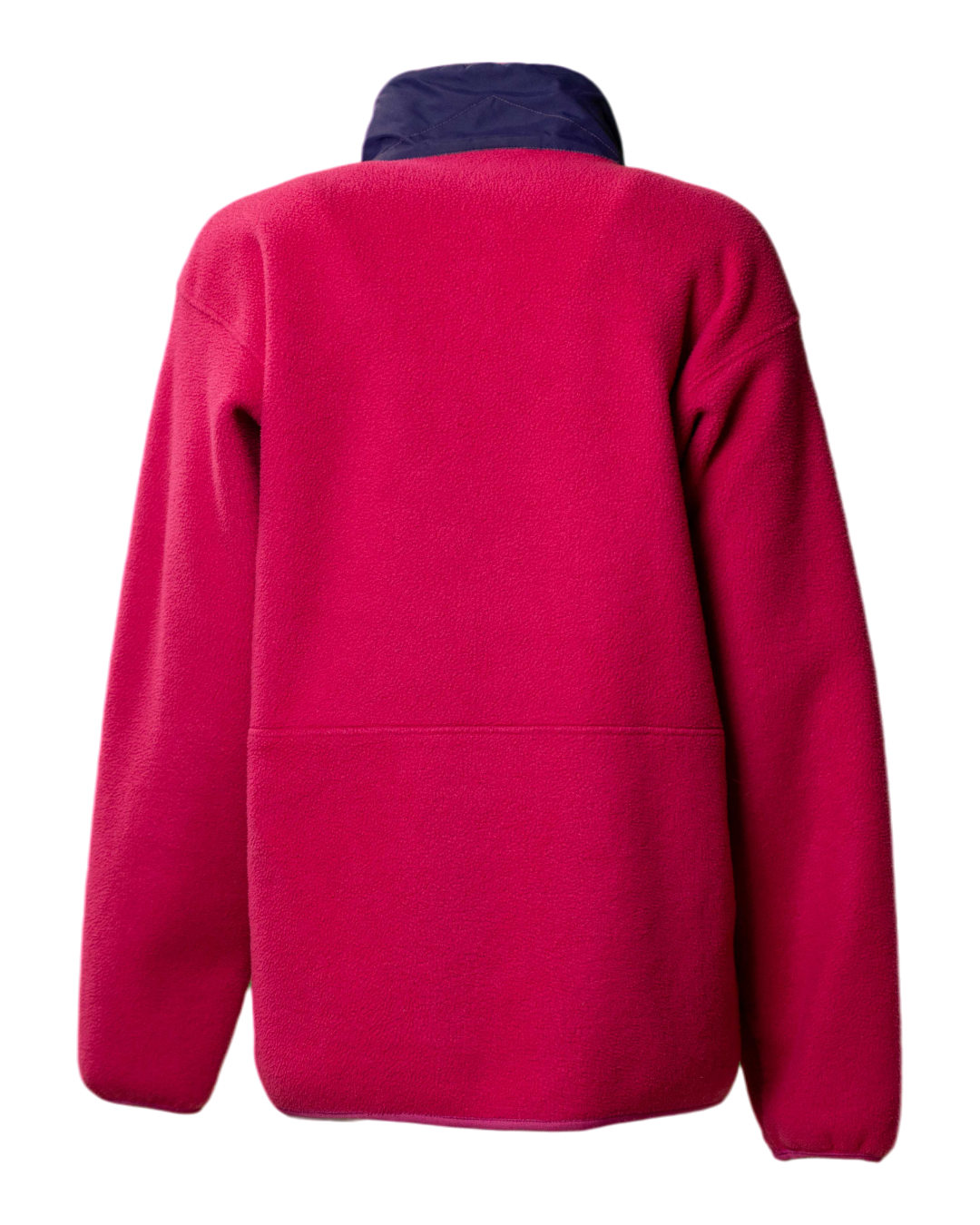 Felpa in pile Patagonia vintage rosa shocking con zip e dettagli a contrasto - foto 2