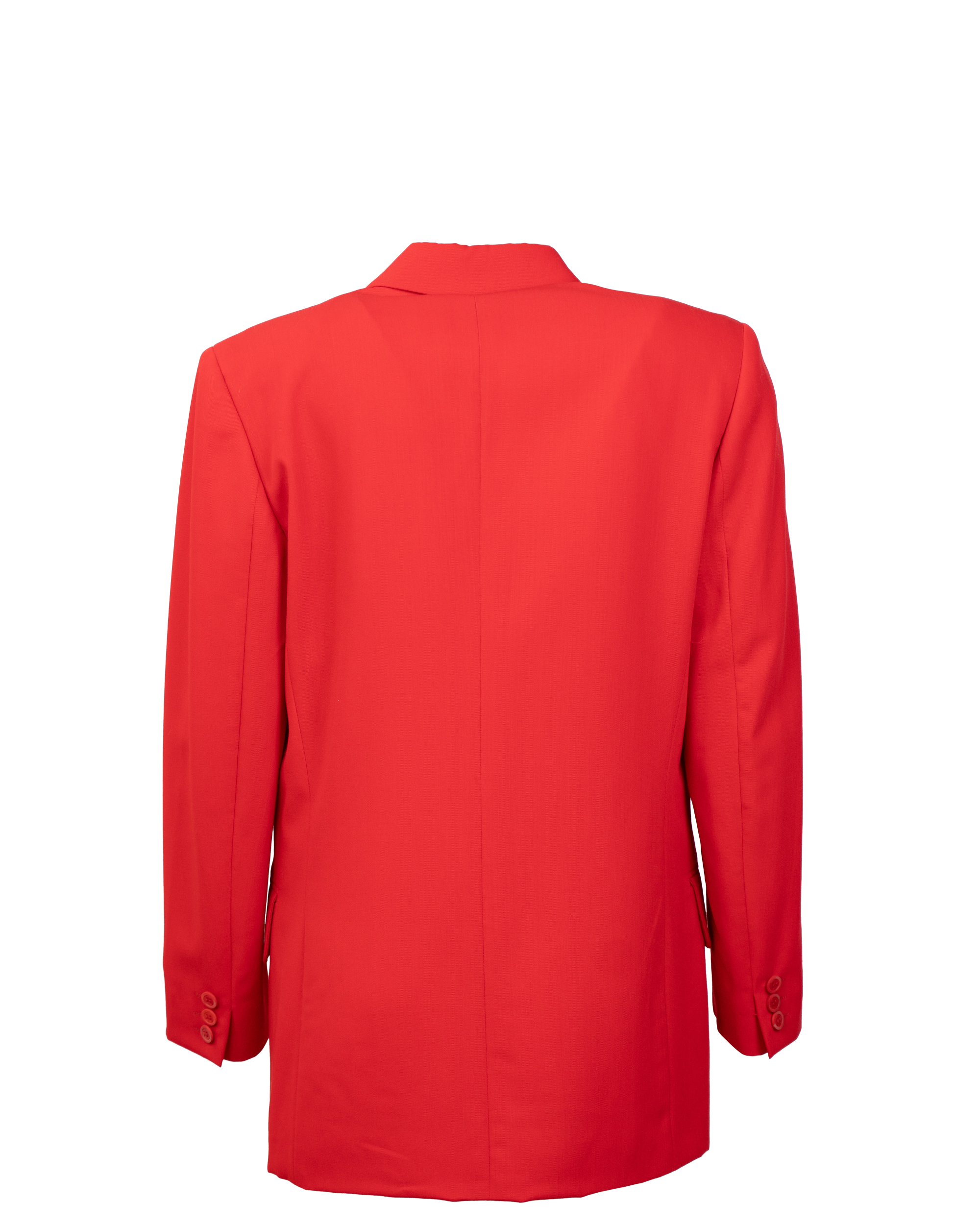Giacca Blazer Donna Max Mara Rossa Lana Vergine Monopetto Sartoriale Made in Italy Vintage - foto 2