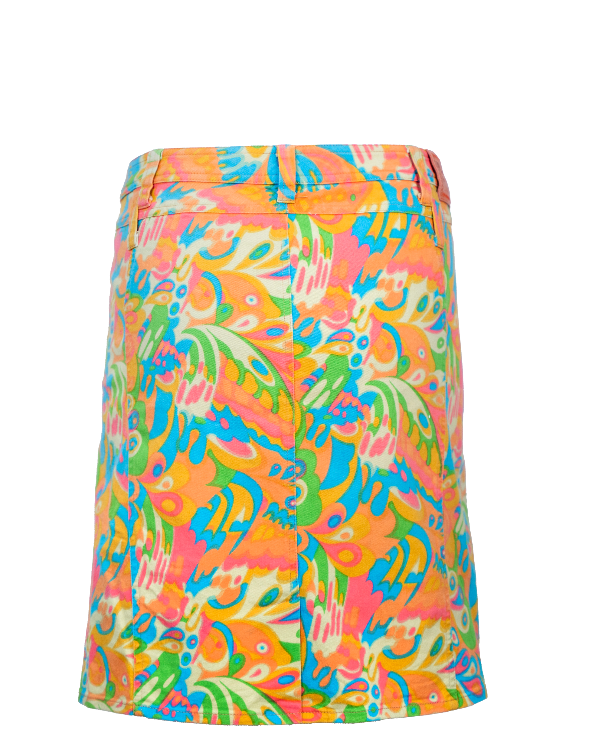 Gonna Donna Dolce & Gabbana Multicolor Fantasia Psichedelica Stampa Astratta Vintage Anni 90 - foto 2