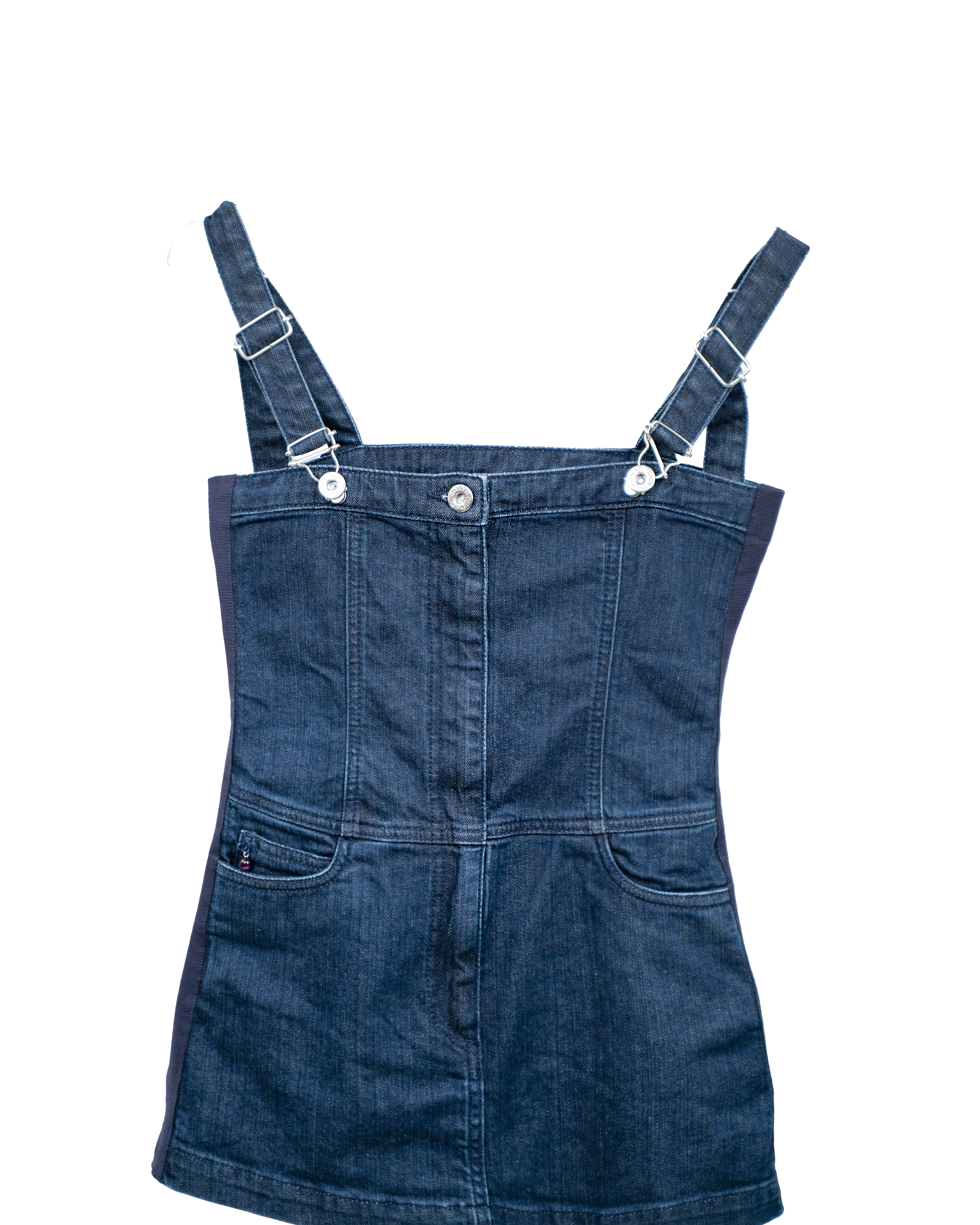 Salopette Abito Donna Dolce & Gabbana Junior Denim Blu Bretelle Regolabili Vintage XS
