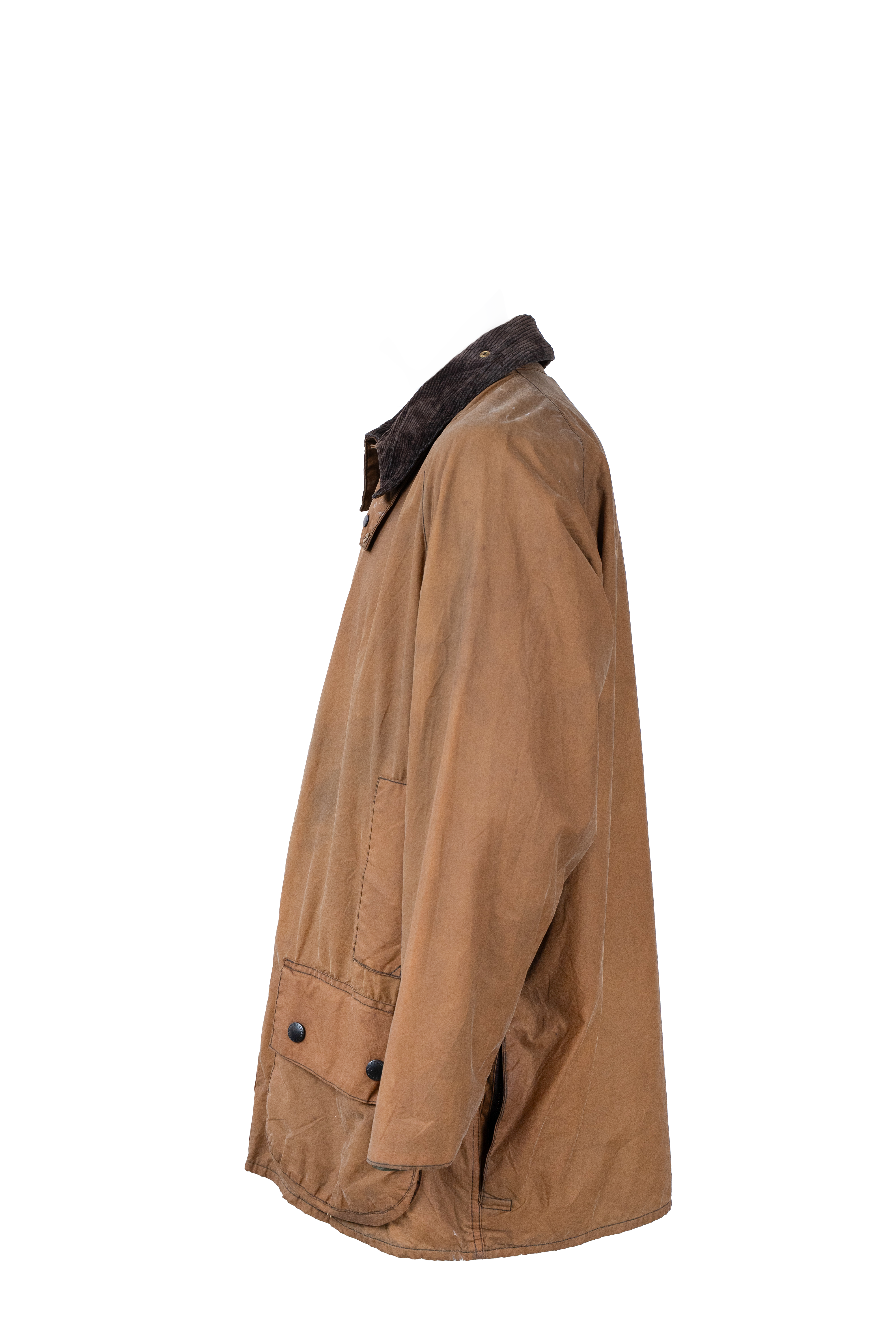 Giacca Uomo Barbour Beaufort Cerata Miele Collo Velluto Vintage British Heritage 3 Giacca Uomo Barbour Beaufort Cerata Miele Collo Velluto Vintage British Heritage - Foto 3