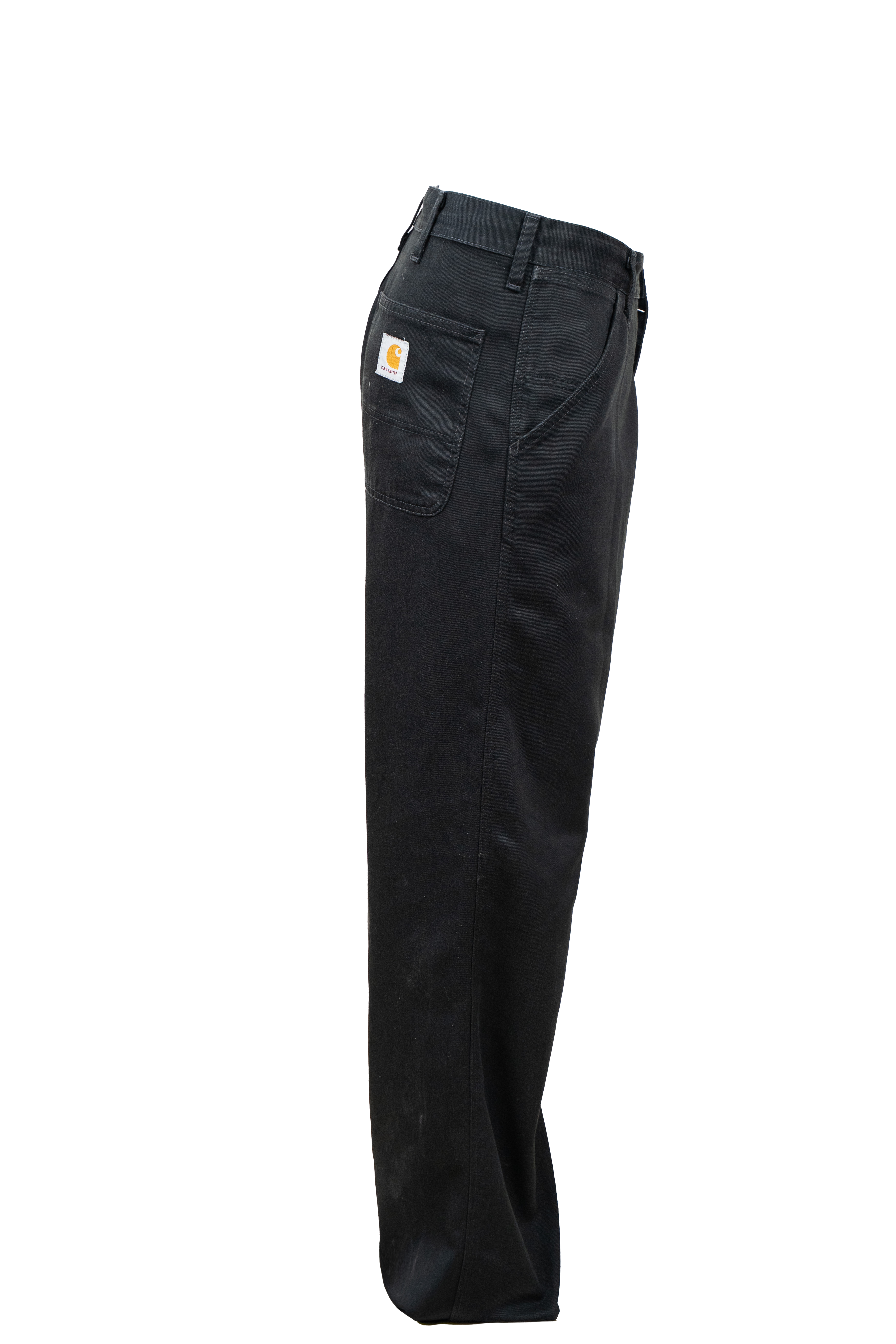 Pantaloni Uomo Carhartt Neri Canvas Wide Leg Anni 2000 Workwear Vintage Bottone Bianco 3 Pantaloni Uomo Carhartt Neri Canvas Wide Leg Anni 2000 Workwear Vintage Bottone Bianco - Foto 3