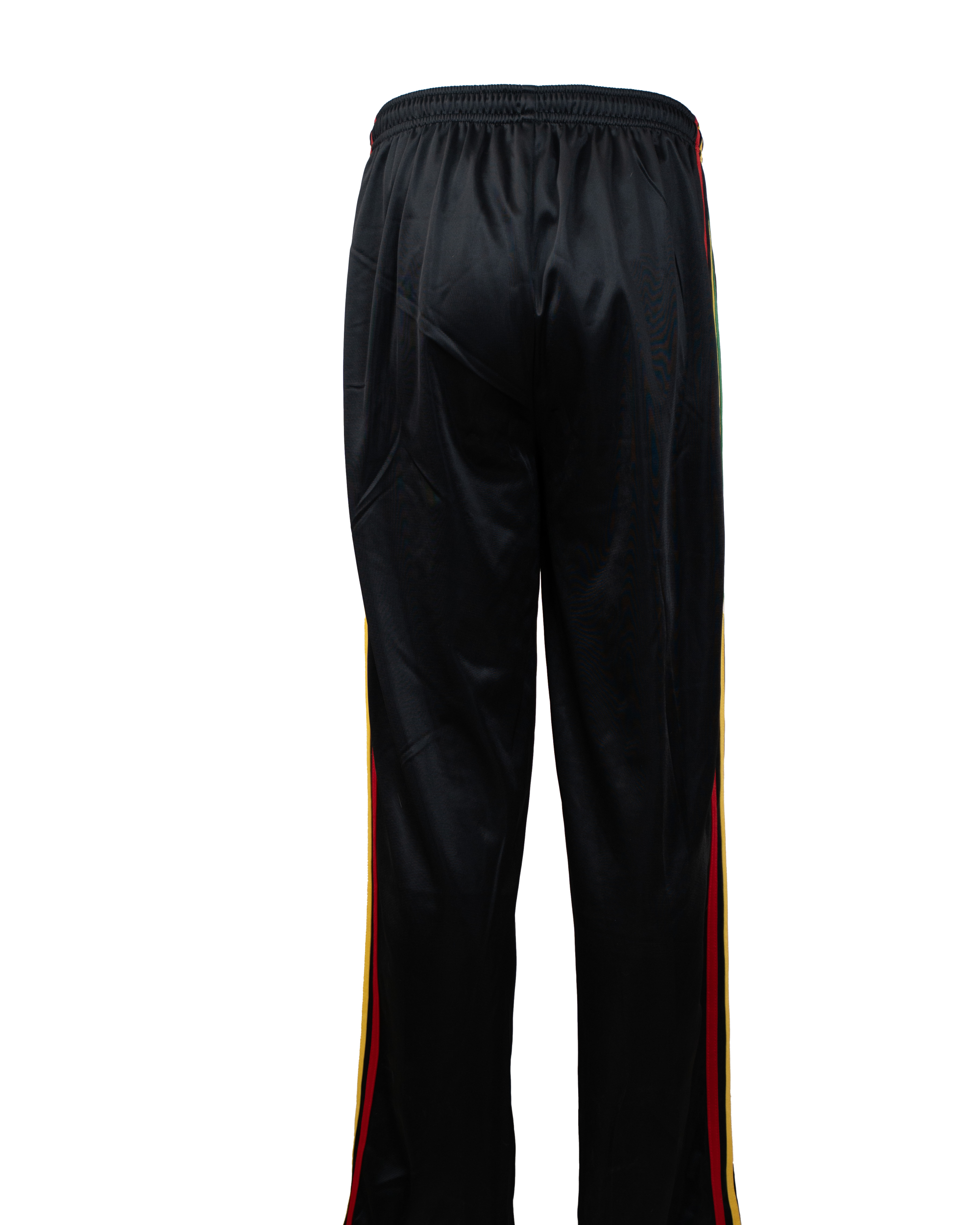 Pantalone Tuta Uomo Adidas Originals Nero Bande Verdi Logo Trefoil Rasta Vintage Anni 90-2000 - foto 2