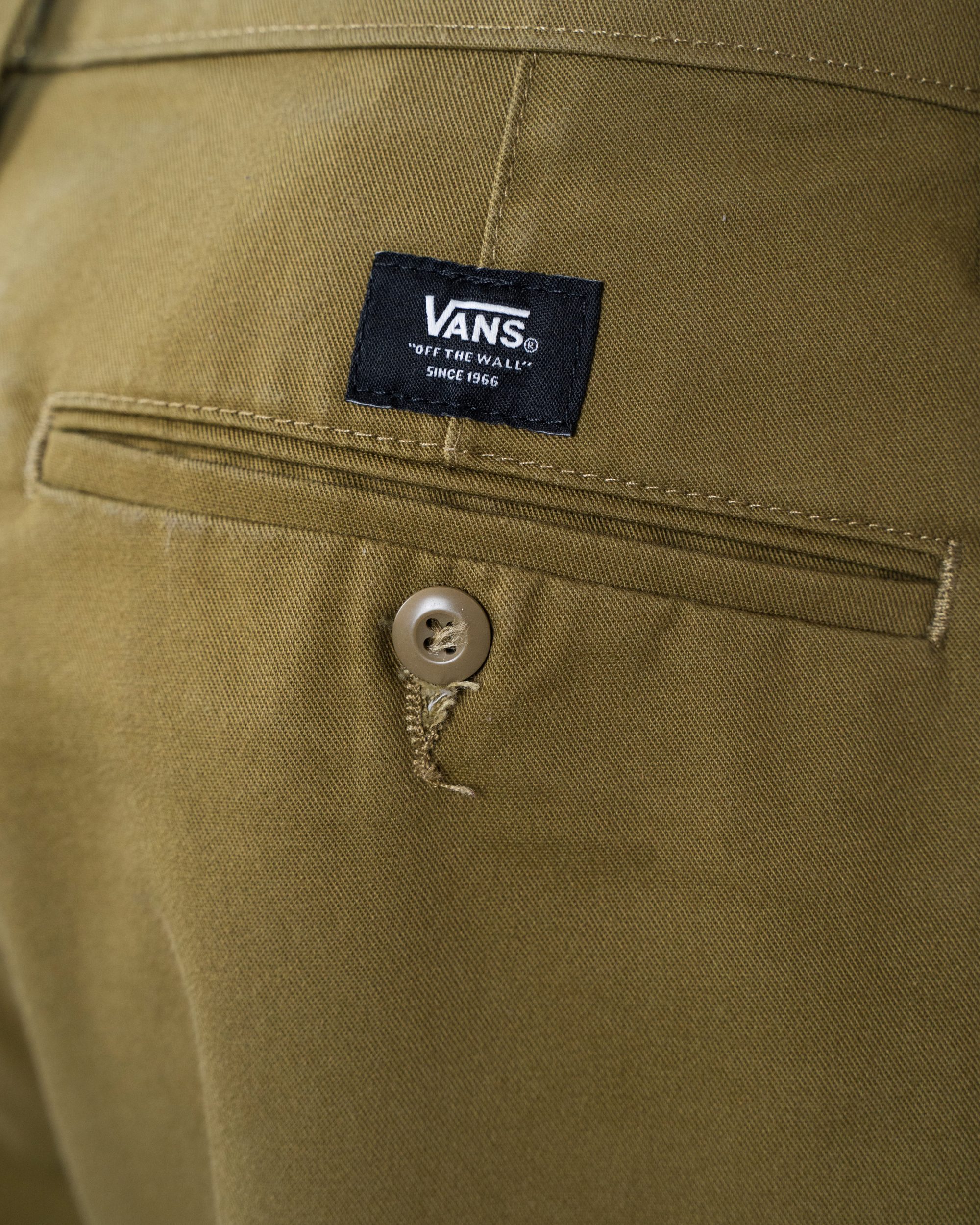 Pantalone Uomo Vans Off The Wall Verde Kaki Chino Vintage Anni 2000 Size 34 - foto 4