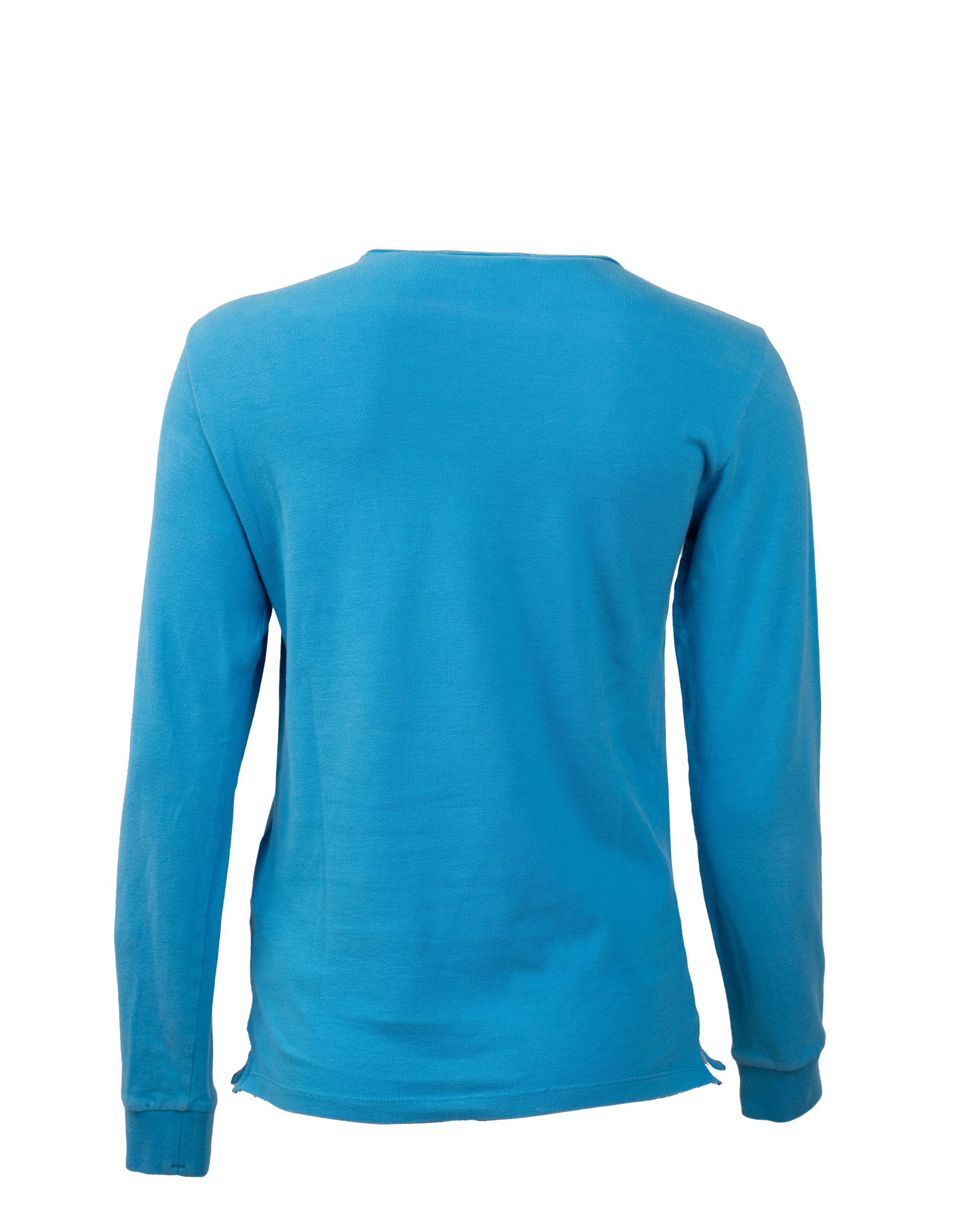 Maglia Junior Stone Island Azzurra Patch Logo Anni 2000 Cotone Piqué Vintage Youth - foto 2