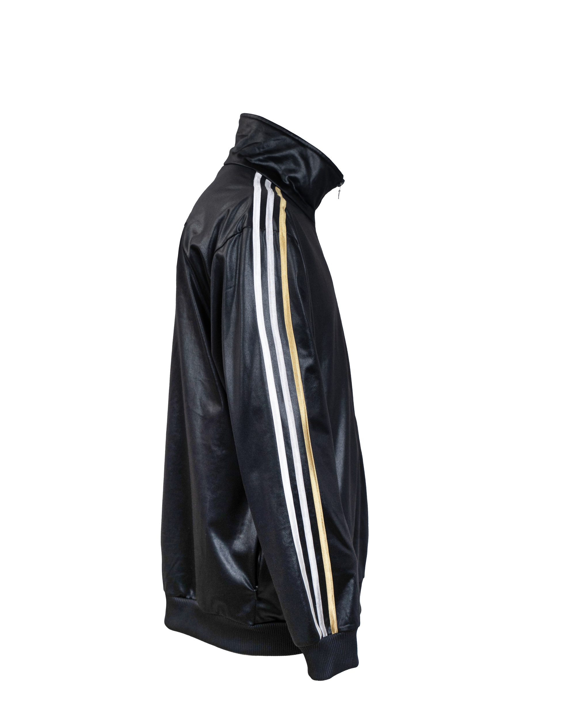 Track Jacket Uomo Adidas Chile 62 Nera Oro Bande Bianche Logo Trefoil Vintage Anni 2000 - foto 3