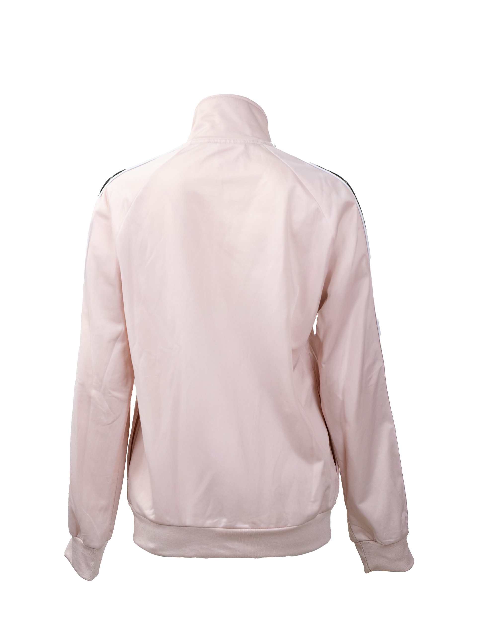 Track Jacket Robe di Kappa Rosa Cipria Banda Nera Logo Ripetuto Vintage Anni 90 Zip Intera - foto 2
