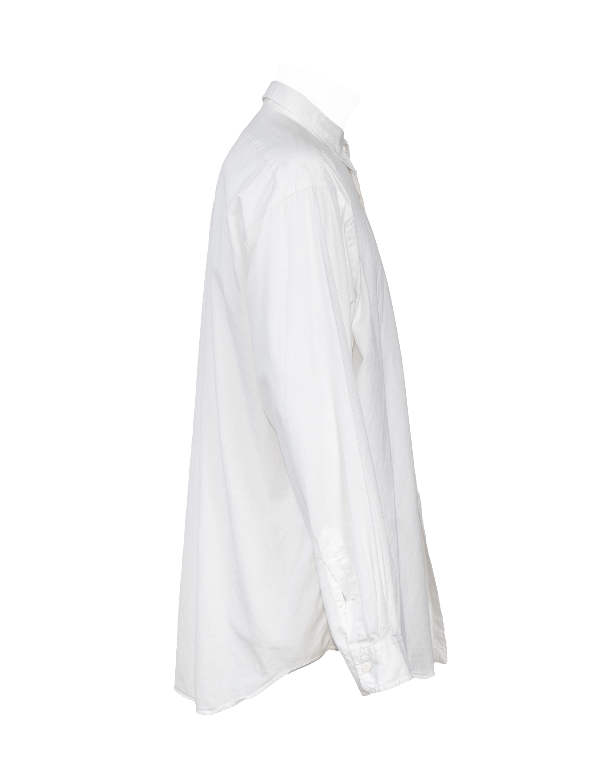 Camicia Uomo Ralph Lauren Bianca Button-Down Crest Ricamato Vintage Anni 90 Made in USA - foto 3