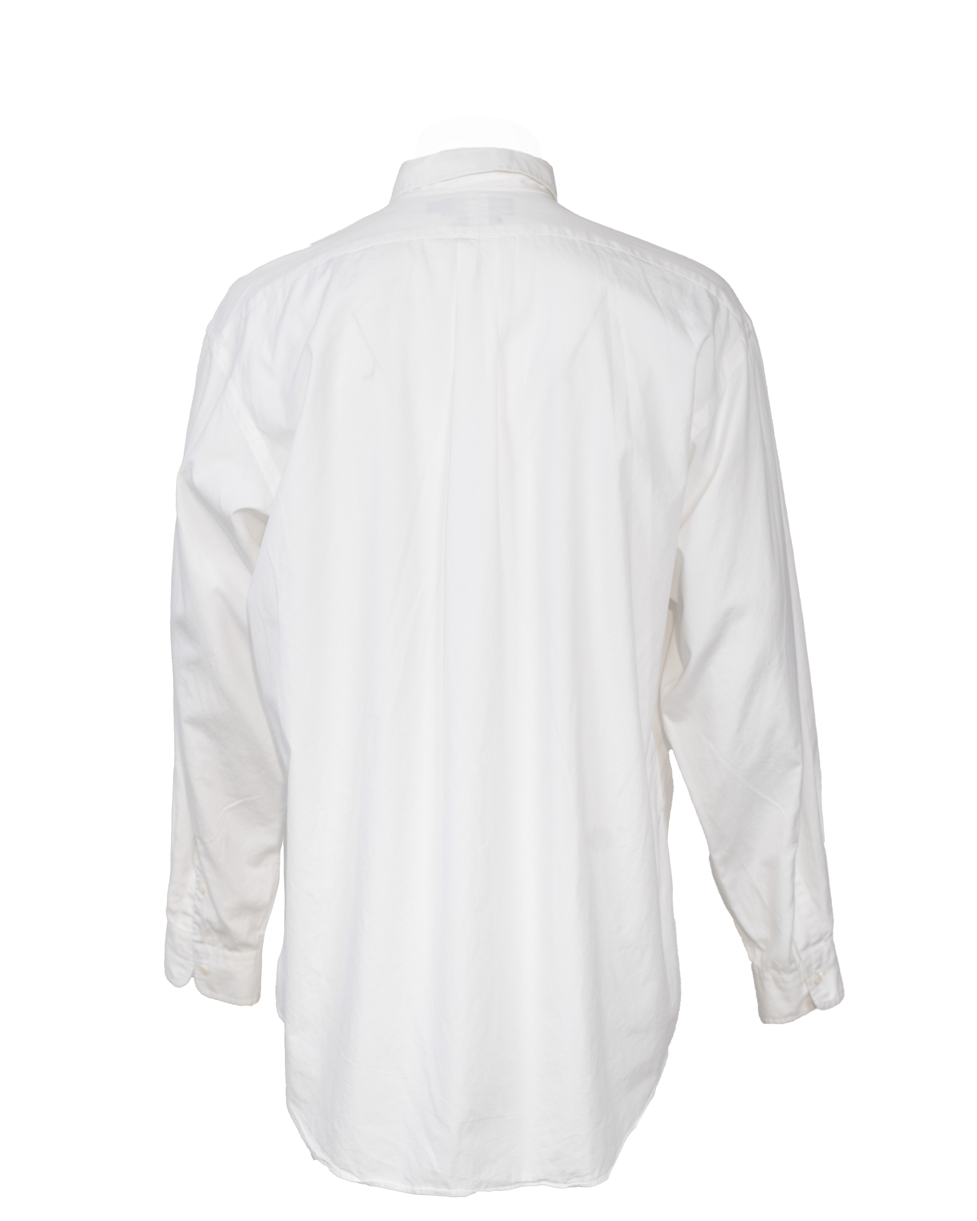 Camicia Uomo Ralph Lauren Bianca Button-Down Crest Ricamato Vintage Anni 90 Made in USA - foto 2