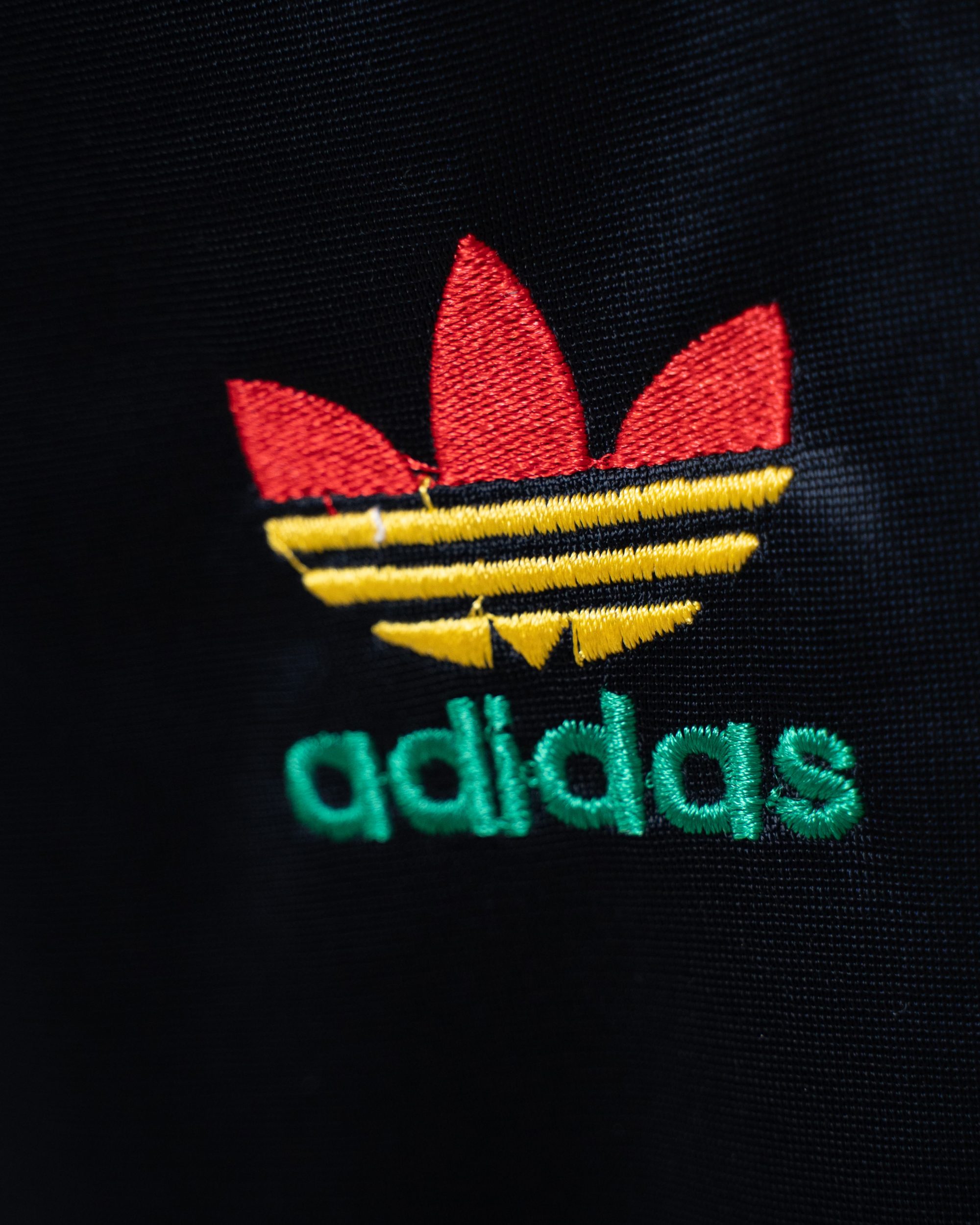 Pantalone Tuta Uomo Adidas Originals Nero Bande Verdi Logo Trefoil Rasta Vintage Anni 90-2000 - foto 4