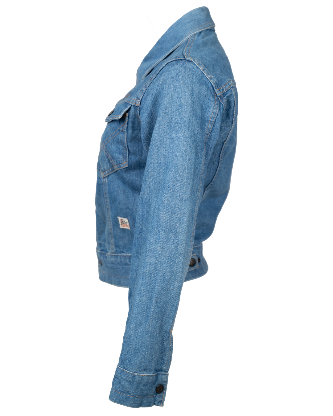 Giacca Jeans Donna Roy Roger's Denim Azzurro Chiaro Crop Trucker Fit Sagomato Vintage - foto 2