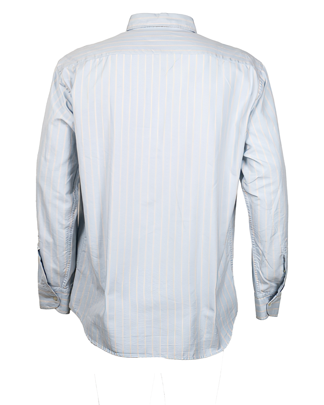 Camicia Uomo Fay Azzurra Righe Sottili Vintage Anni 2000 Button Down Made in Italy - foto 2