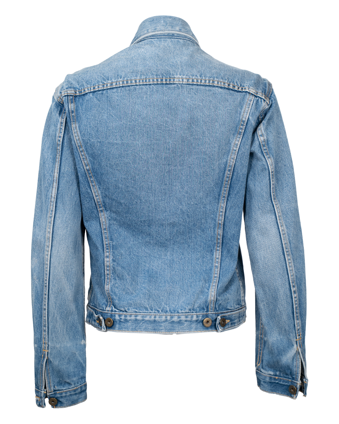 Giacca Denim Donna Roy Roger's Azzurra Stonewashed Vintage Anni 90 con Polsini Zip Made in Italy - foto 2
