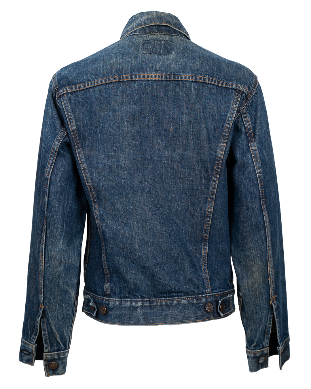 Giacca Denim Uomo Levi's Red Tab Blu Scuro Vintage Anni 2000 Trucker Jacket con Cinch Posteriore - foto 2