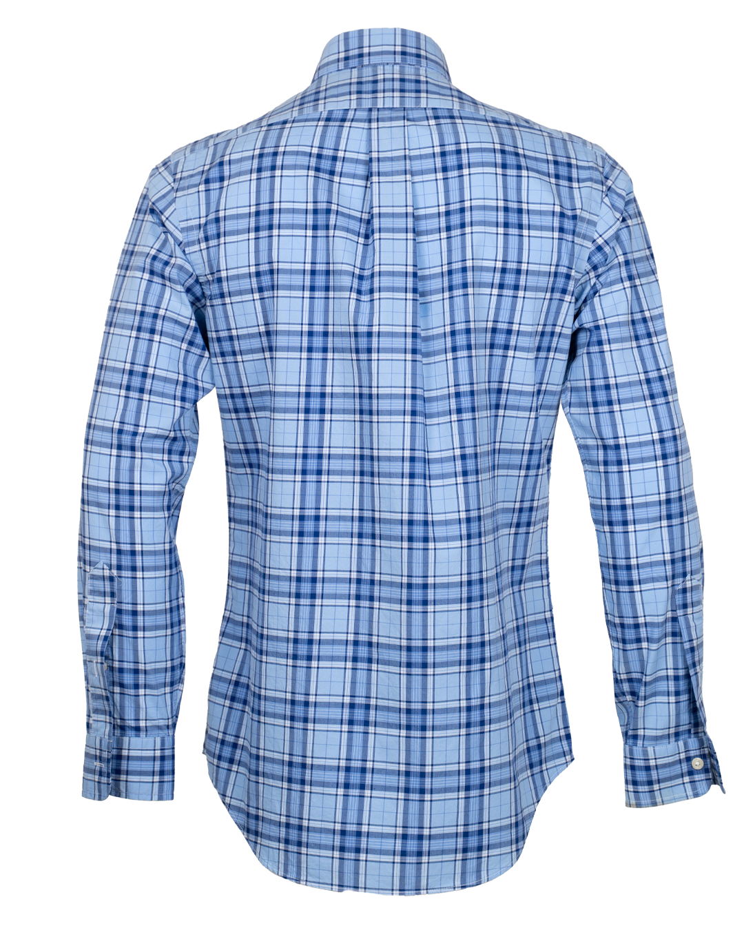 Camicia Uomo Ralph Lauren Vintage Tartan Azzurro Blu Polo Logo Slim Fit Button Down - foto 2