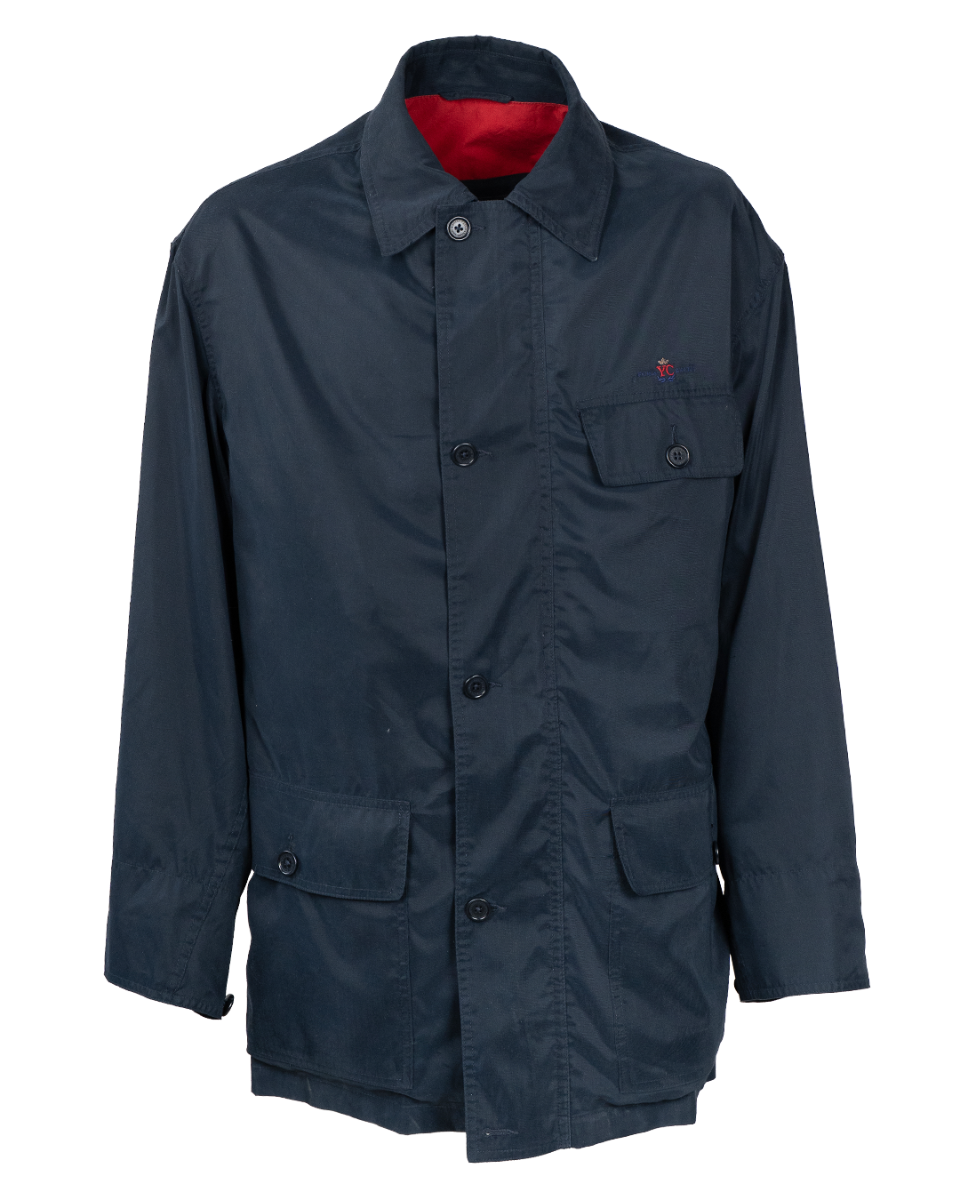Giubbino Uomo Paul & Shark Blu Navy Vintage Anni 90 Yacht Club Made in Italy
