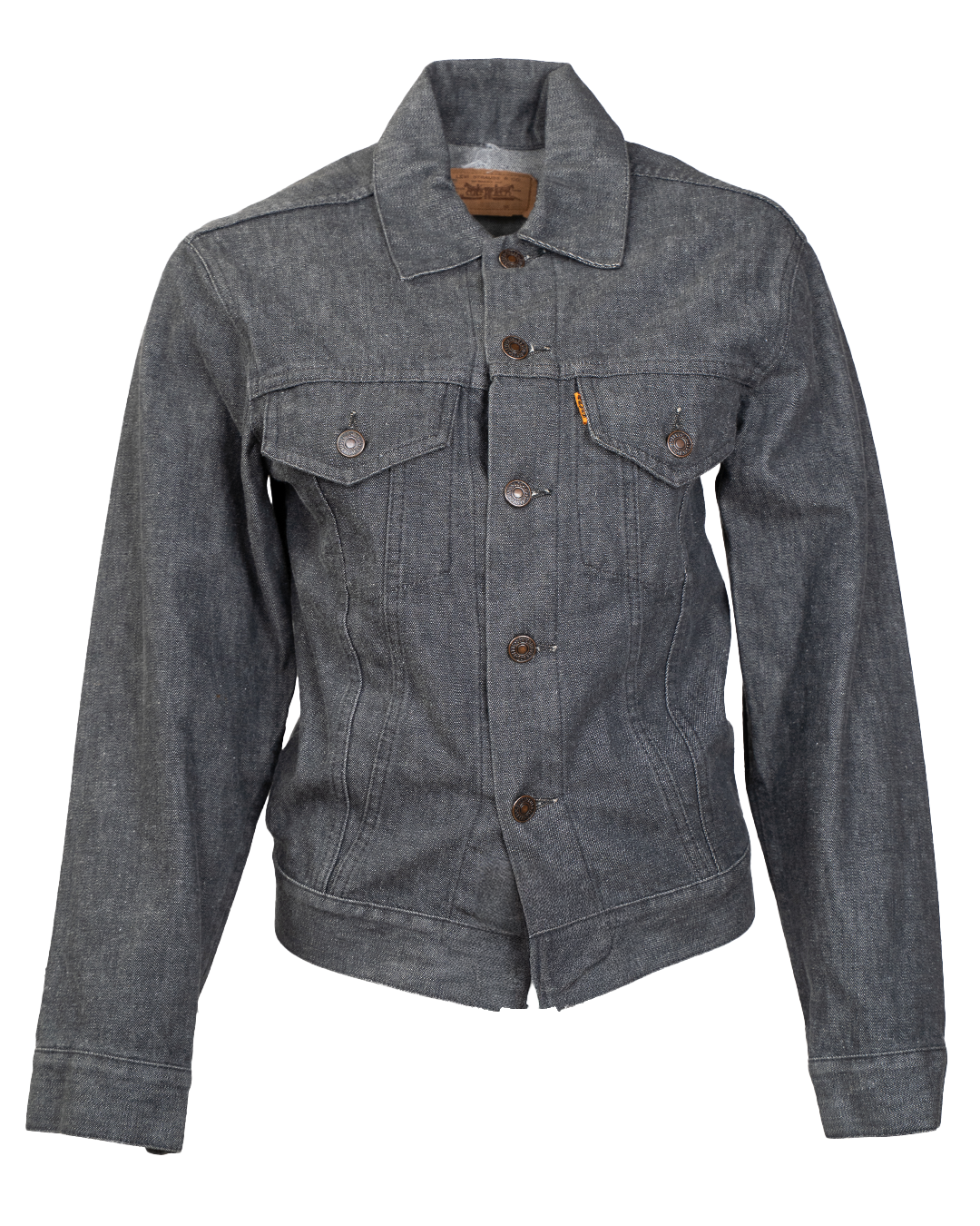 Giacca Denim Levi's Orange Tab Grigio Antracite Vintage Trucker Jacket con Cinch Posteriore