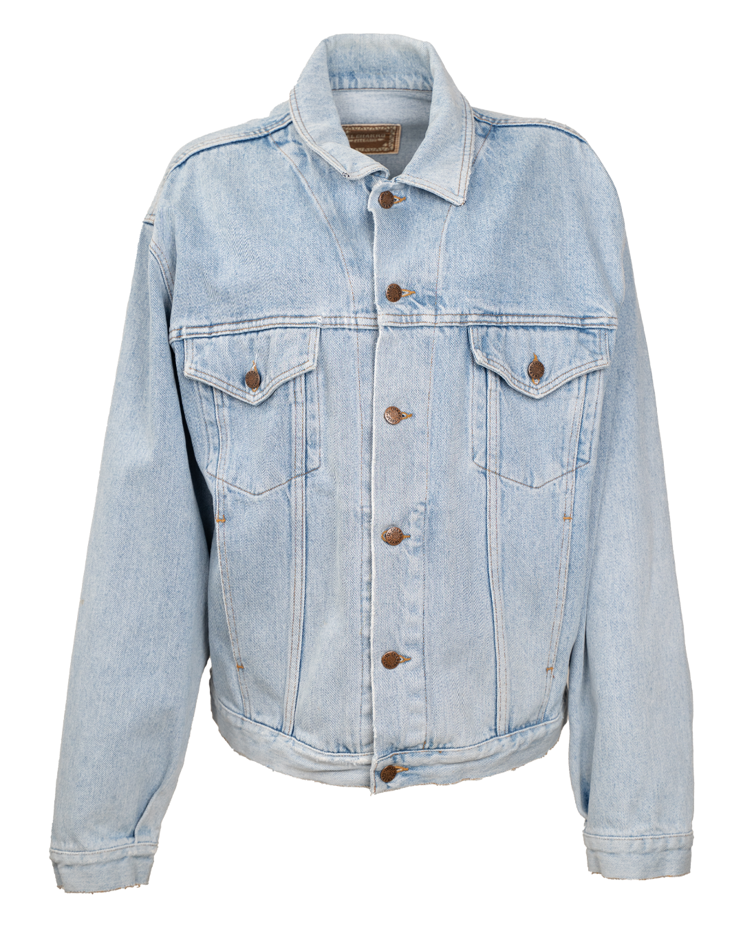 Giacca Denim Uomo El Charro Light Wash Vintage Anni 90 Oversize con Patch CHARRO sul Retro