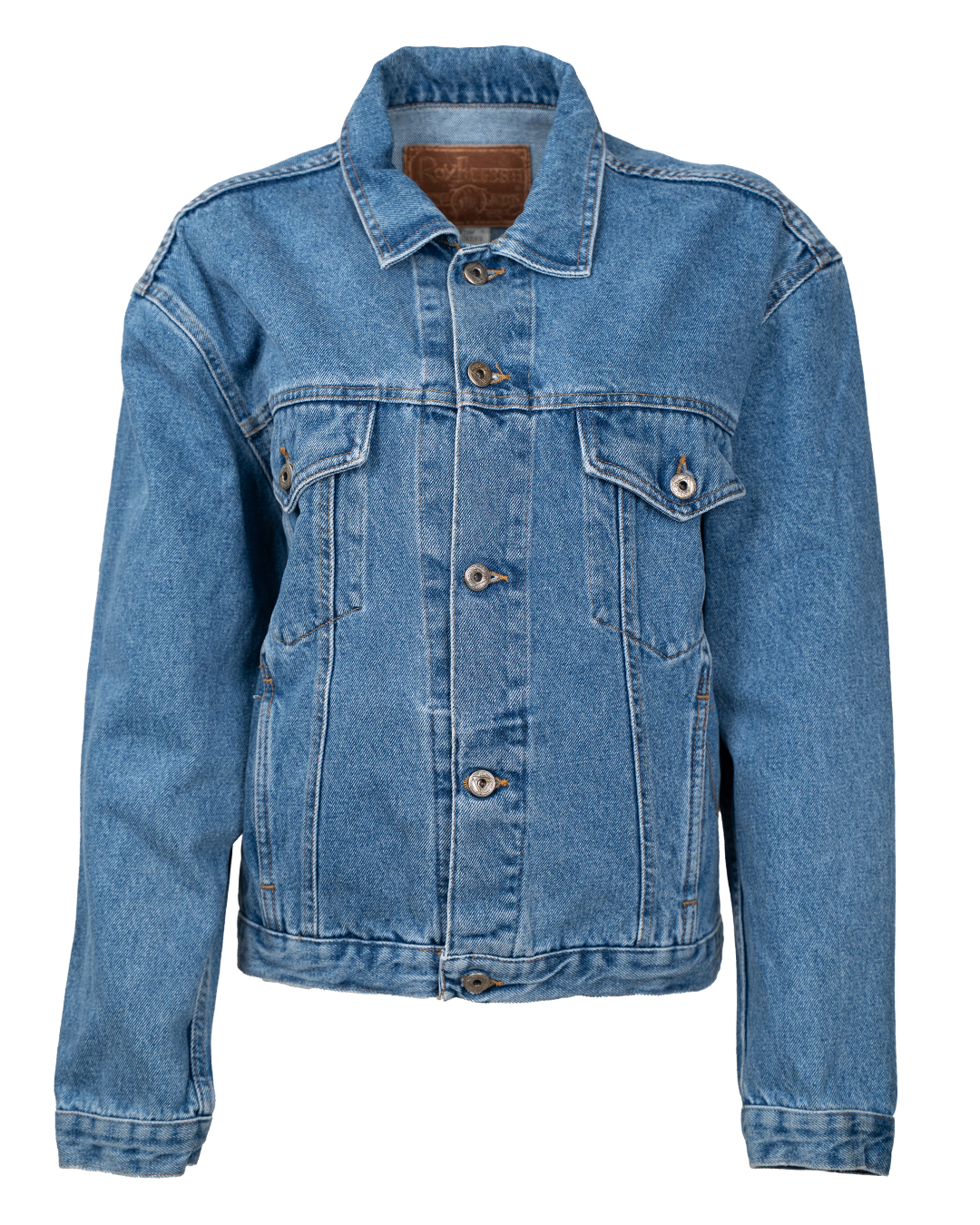 Giacca Denim Donna Roy Roger's Blu Medio Vintage Anni 80 con Cinch Posteriore Made in Italy