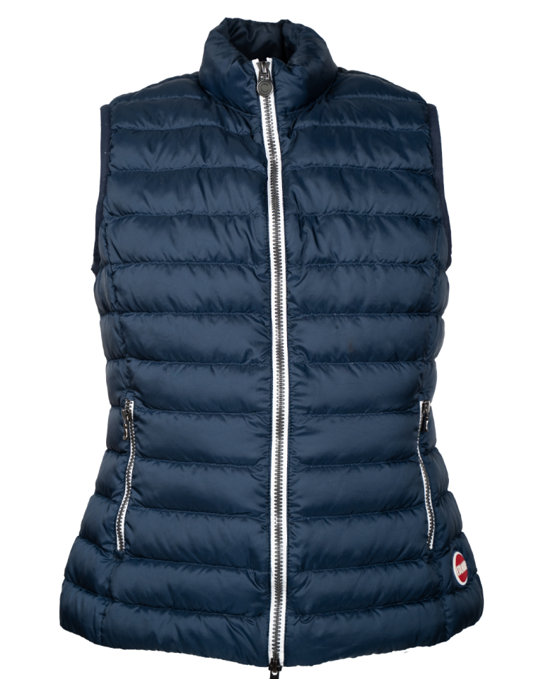Gilet Donna Colmar Piumino Blu Navy Leggero Trapuntato Imbottito Made in Italy