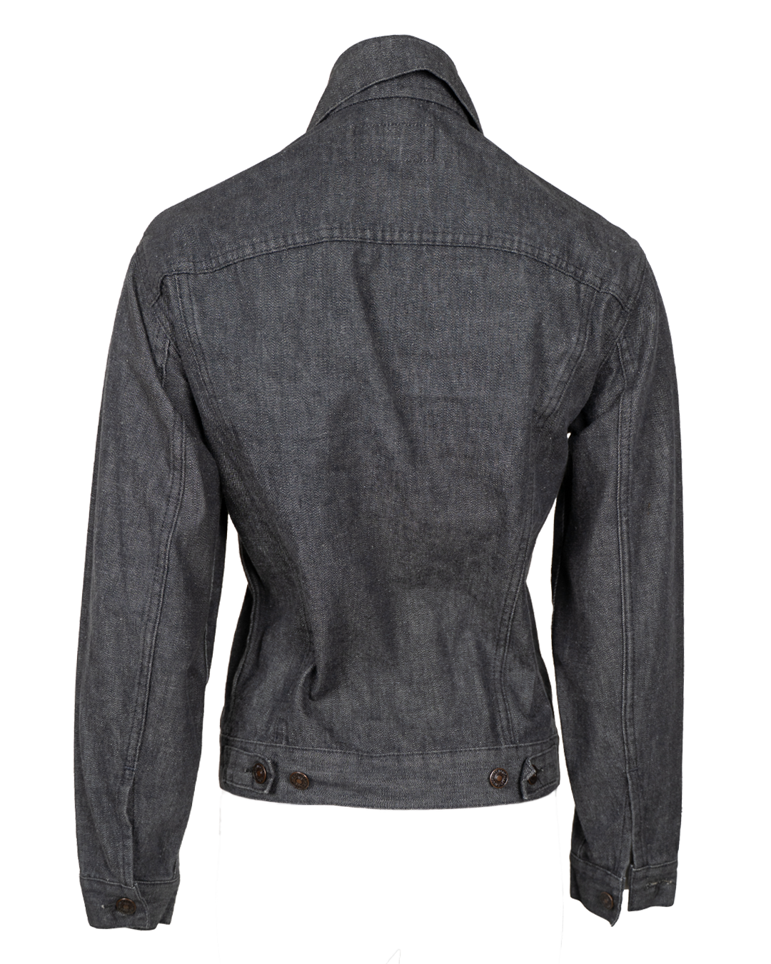 Giacca Denim Levi's Orange Tab Grigio Antracite Vintage Trucker Jacket con Cinch Posteriore - foto 2