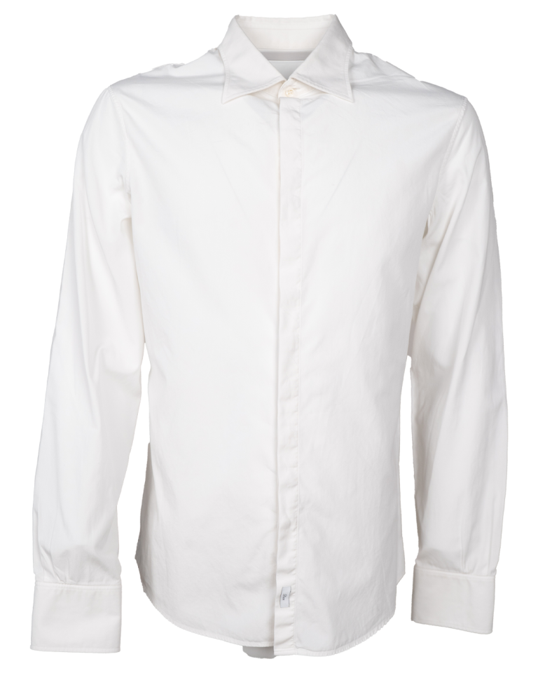 Camicia Uomo Dsquared2 Bianca Classica Cotone Anni 2000 Made in Italy