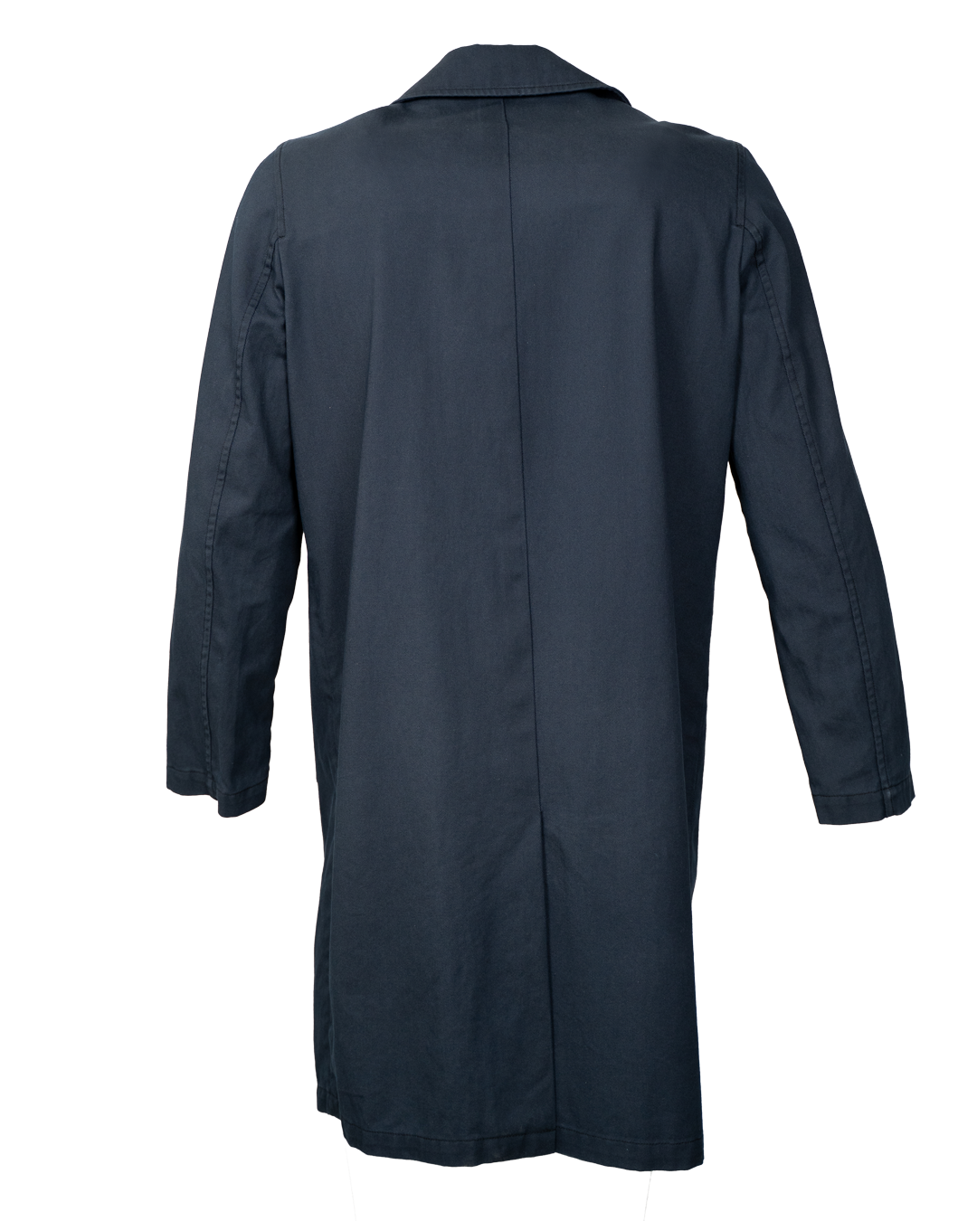 Trench Donna Weekend Max Mara Blu Navy Lungo Cotone Vintage Anni 2000 Made in Italy - foto 2