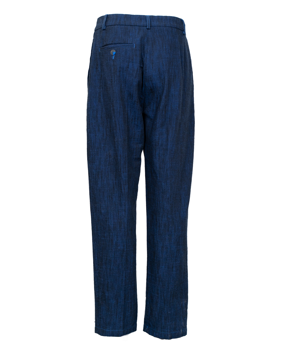Pantalone Uomo Marni Indigo in Lino Sartoriale Tasca Profilo Blu Vintage - foto 2