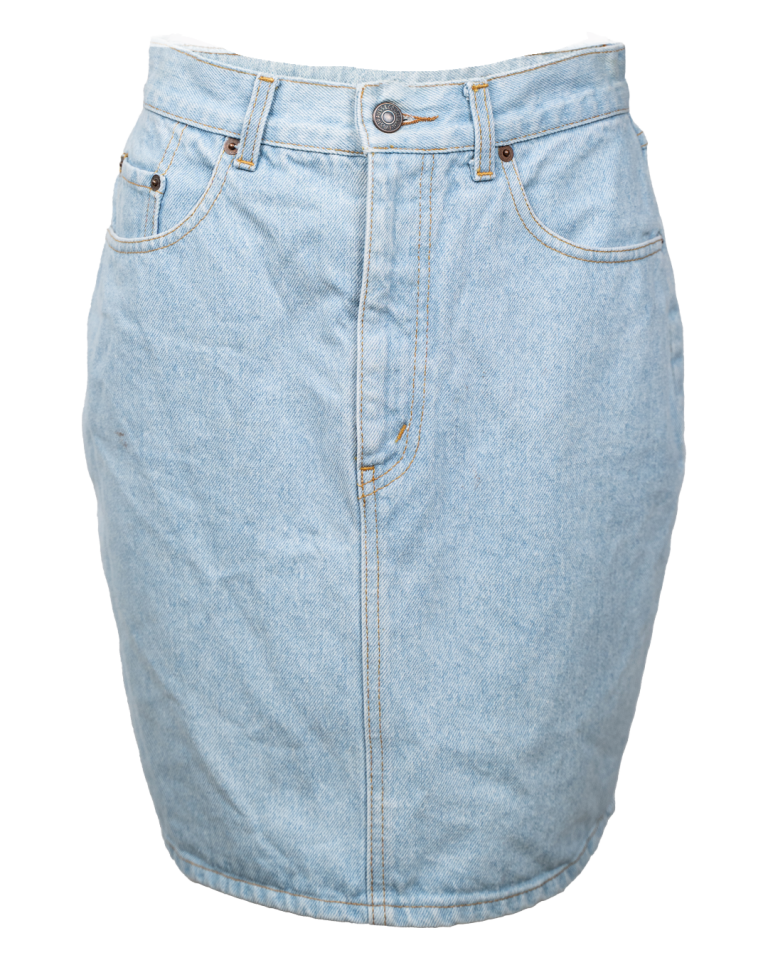 Mini Gonna Jeans Donna Levi's Orange Tab Vintage Denim Chiaro Vita Alta