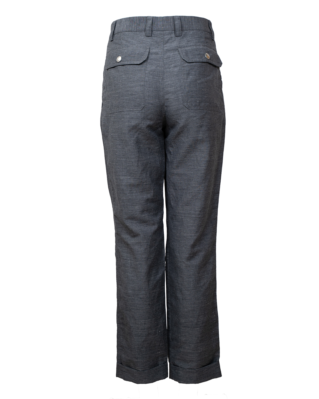 Pantalone Uomo Brunello Cucinelli Grigio Sartoriale in Misto Lino Lana Made in Italy - foto 2