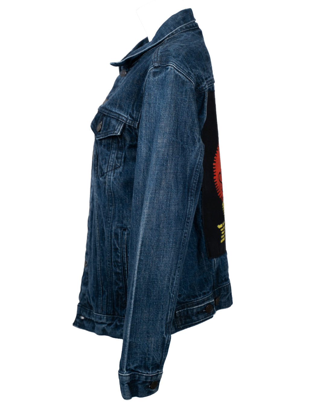 Giacca Jeans Uomo Levi's Denim Blu Scuro Patch Alice Cooper School's Out Vintage Anni 2000 - foto 2