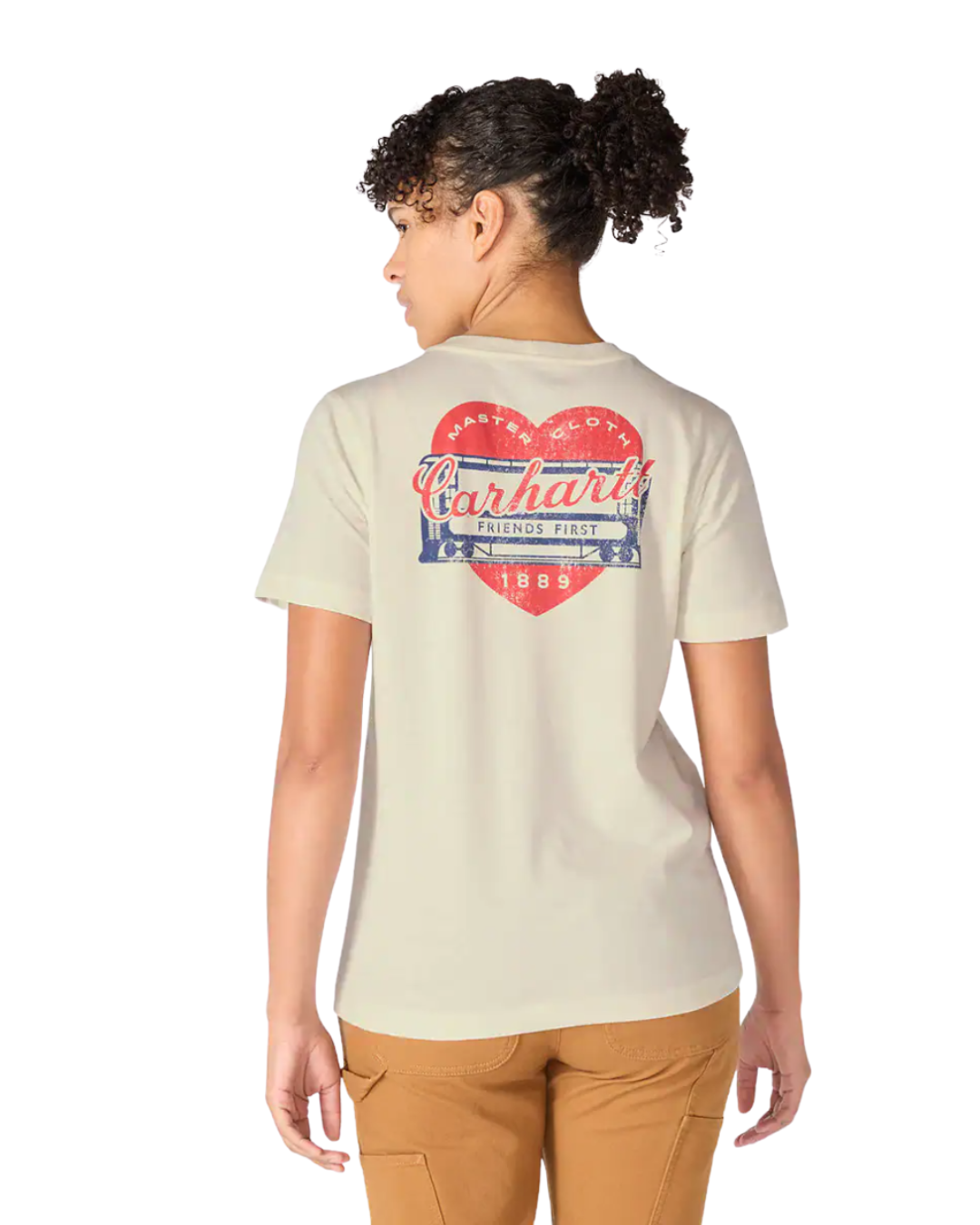 T-Shirt Maglietta Carhartt Irvine Relaxed Heritage Heart Unisex - foto 2