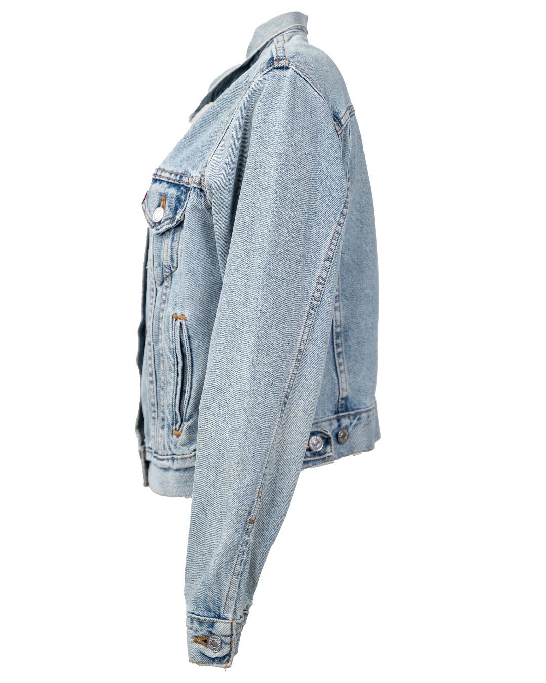 Giacca Di Jeans Donna Levi'S Red Tab Azzurra Stonewash Trucker Vintage Anni 90 Made In Usa 3 Giacca Di Jeans Donna Levi'S Red Tab Azzurra Stonewash Trucker Vintage Anni 90 Made In Usa - Foto 3