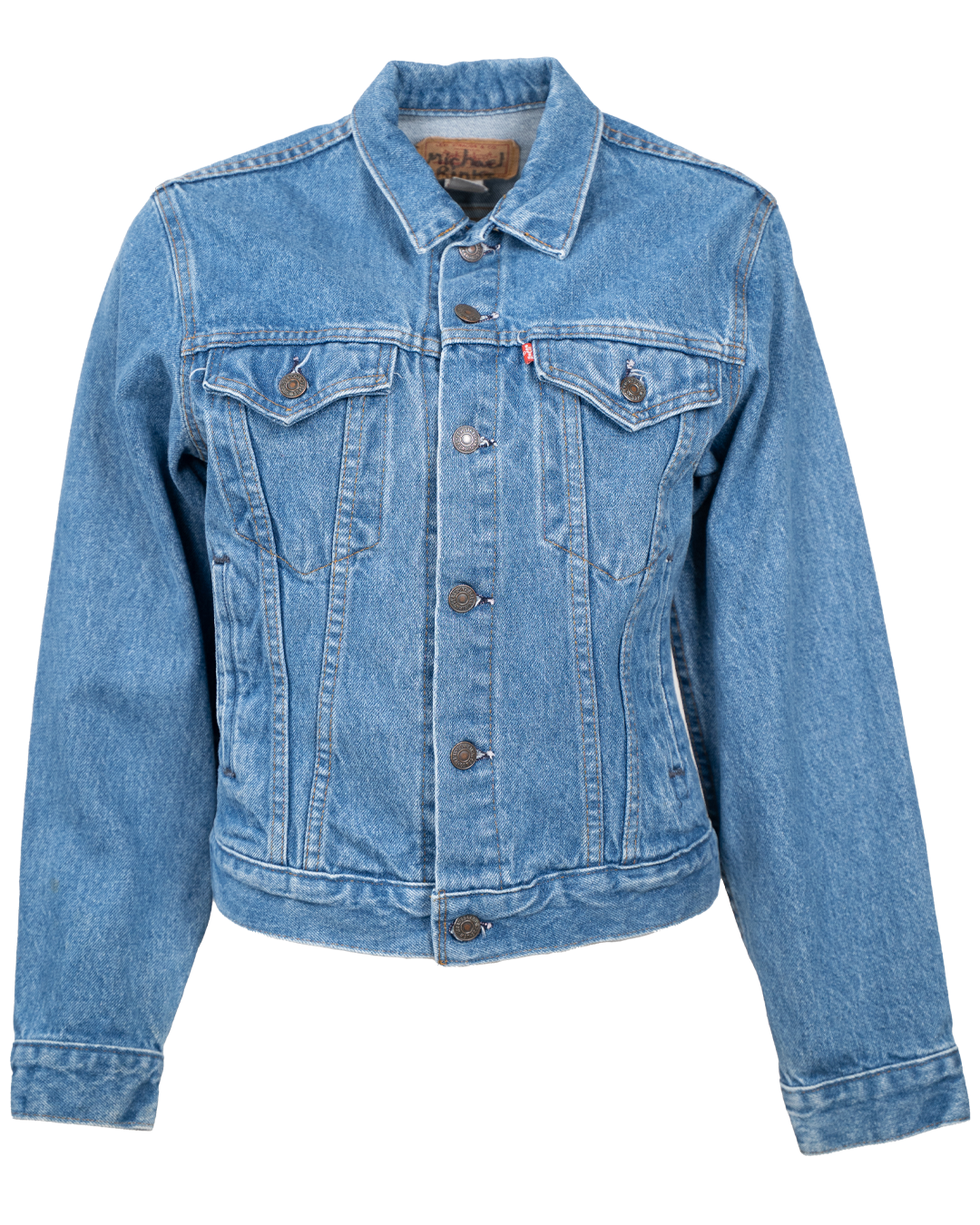 Giacca di Jeans Levi's Unisex Trucker Blu Slim Red Tab Vintage Anni 2000