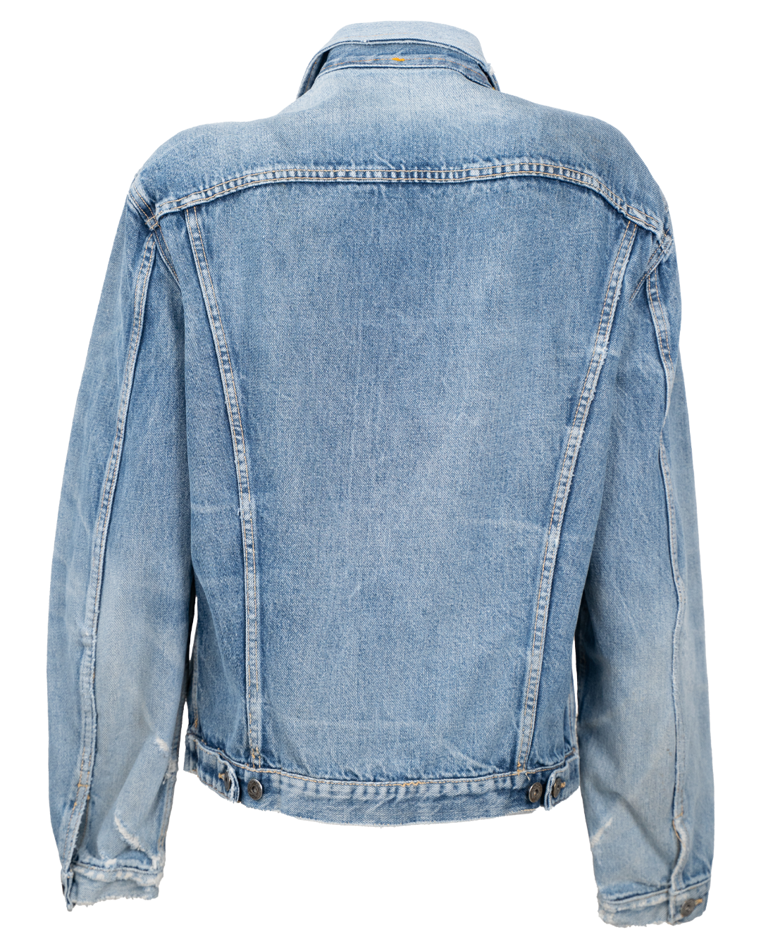 Giacca di Jeans Roy Roger's Unisex Blu Chiaro Tasca con Zip Made in Italy Vintage Anni 2000 - foto 2