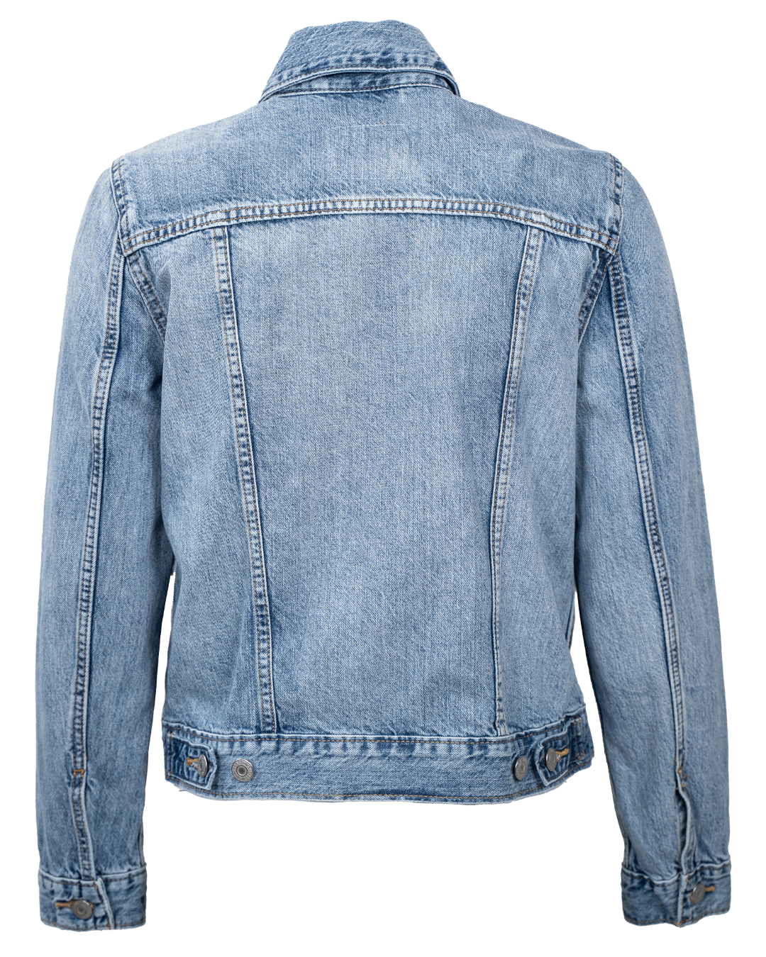 Giacca di Jeans Levi's Unisex Trucker Slim Blu Chiaro Vintage Anni 2000 - foto 2