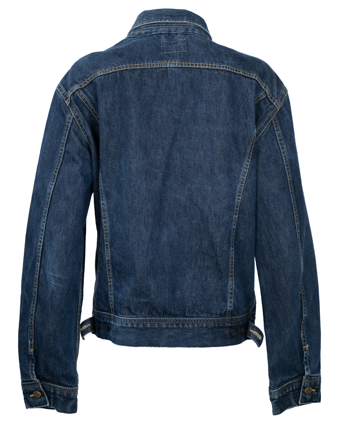 Giacca di Jeans Lee Unisex Trucker Blu Scuro Indaco Vintage Anni 2000 - foto 2