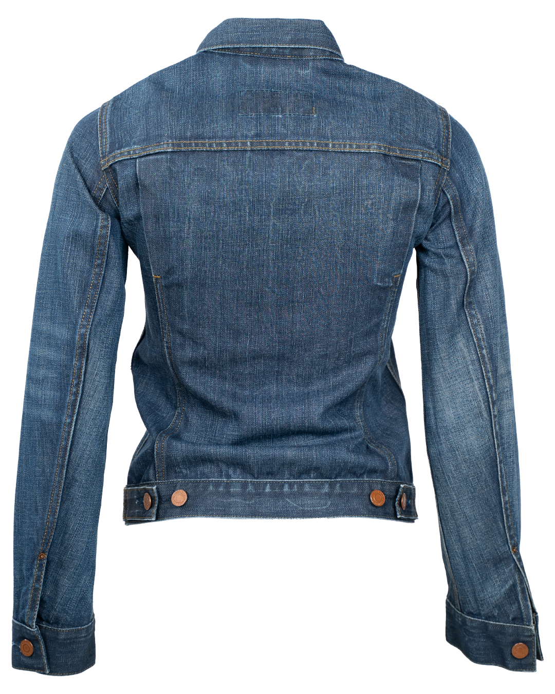 Giacca di Jeans Levi's Unisex Trucker Slim Blu Lavaggio Medio Vintage Anni 2000 - foto 2